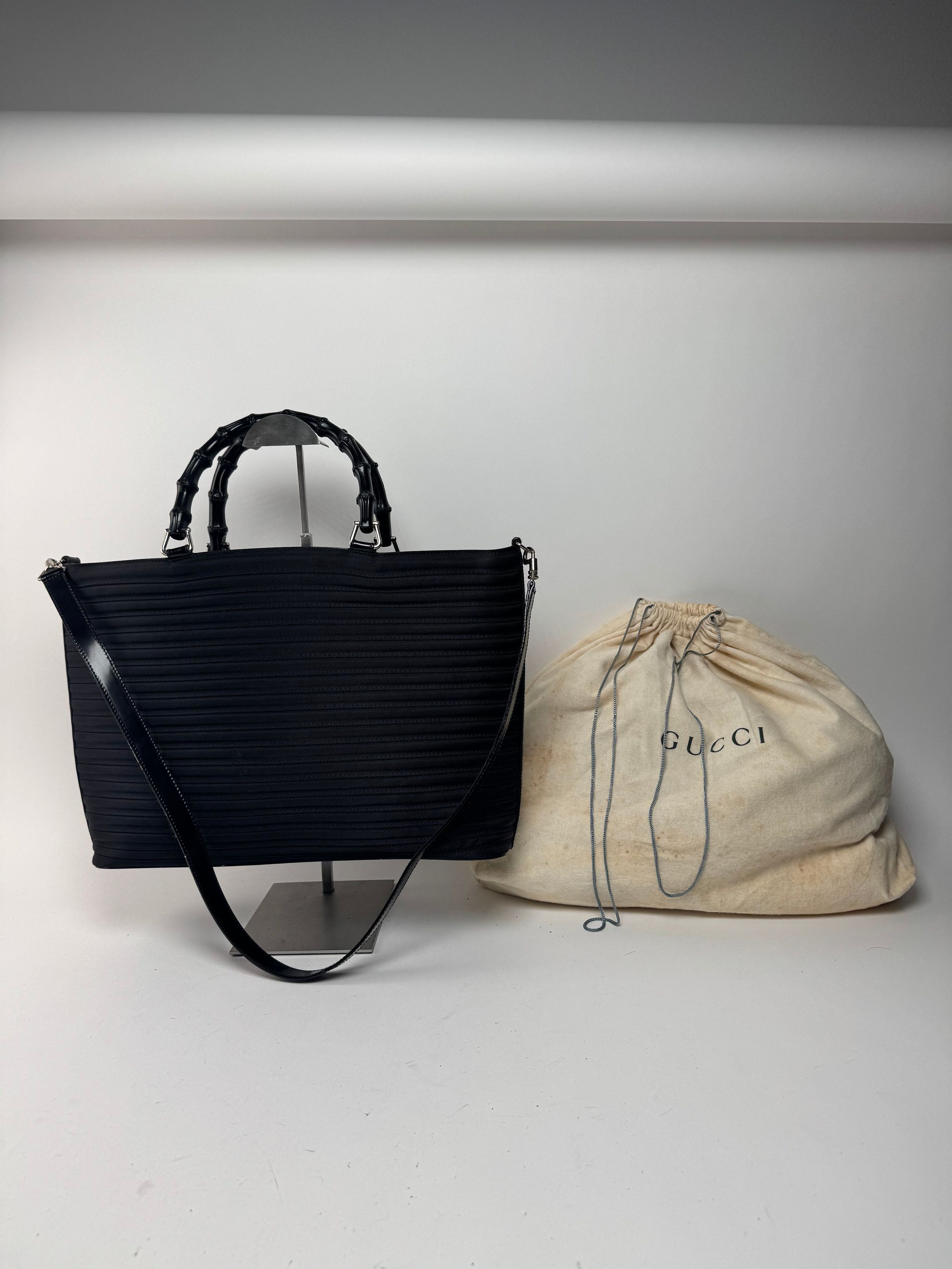 Gucci Vintage 2 Way Bamboo Bag black Size ONE SIZE - 2 Thumbnail