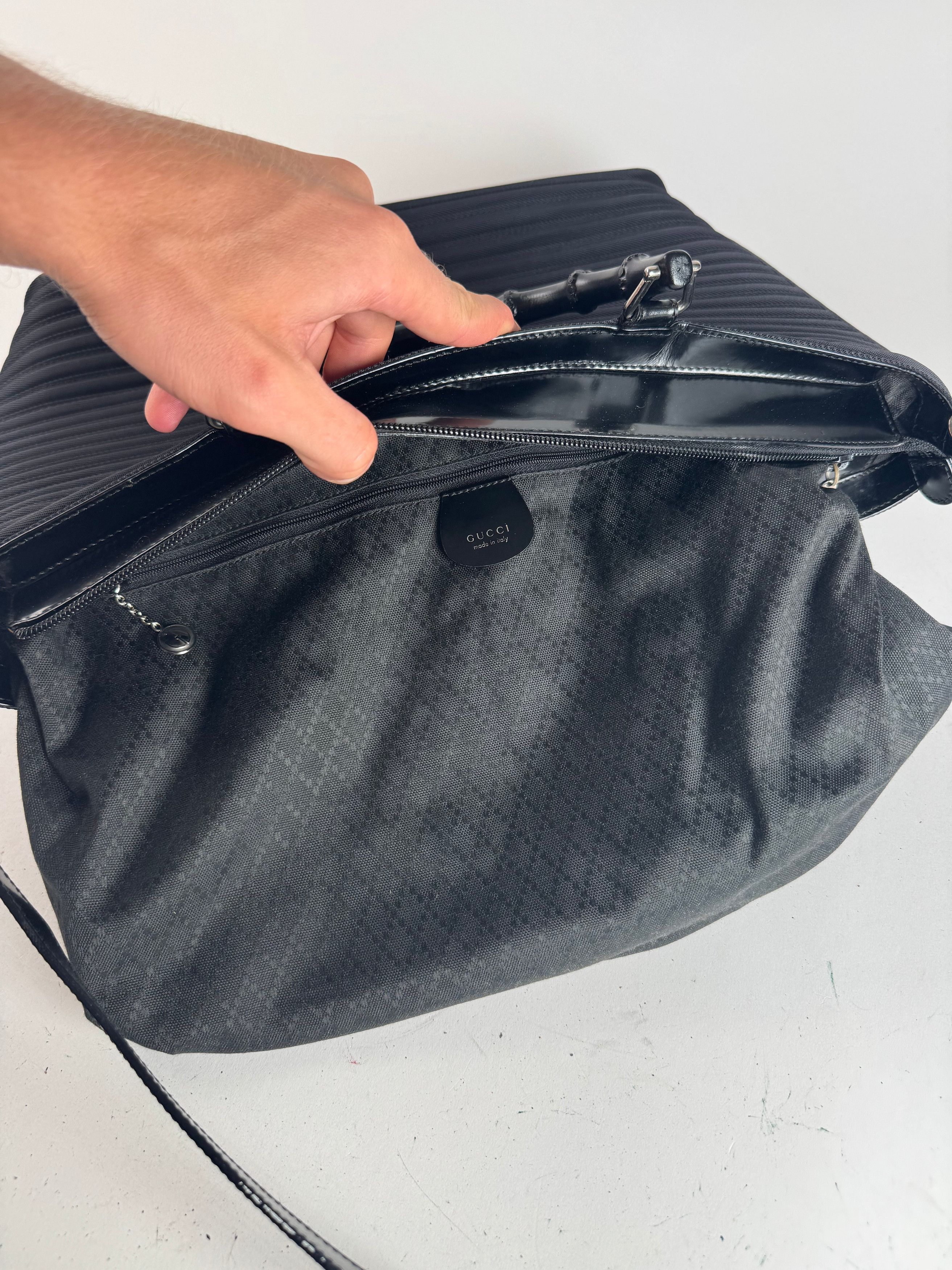 Gucci Vintage 2 Way Bamboo Bag black Size ONE SIZE - 5 Thumbnail