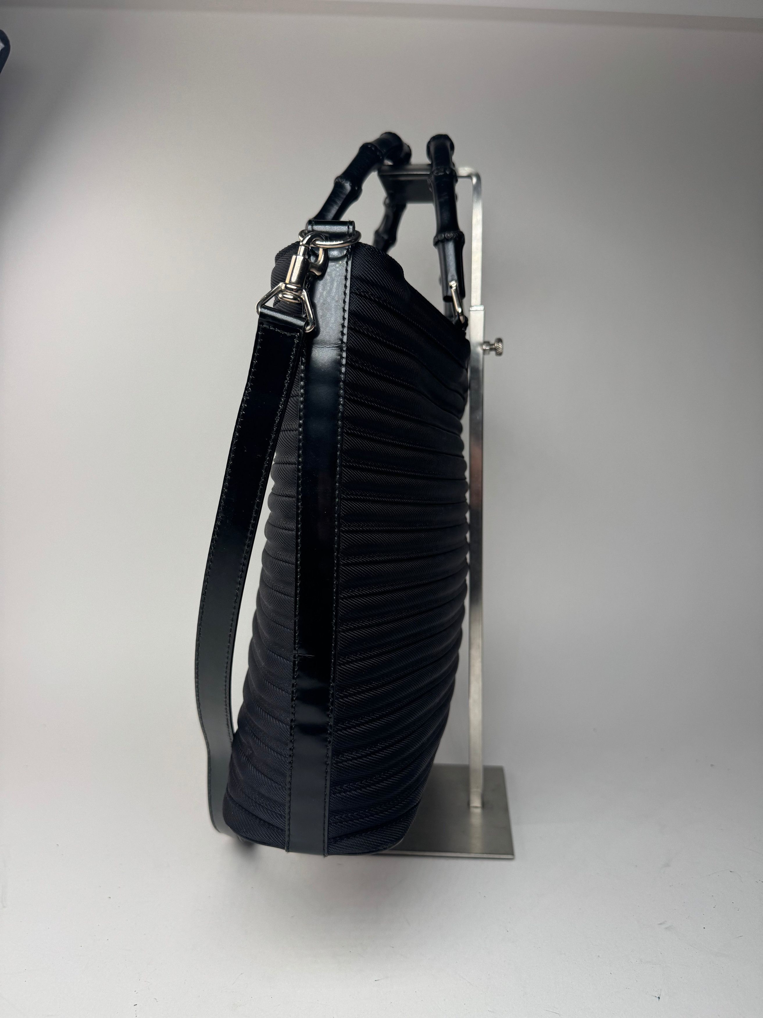 Gucci Vintage 2 Way Bamboo Bag black Size ONE SIZE - 10 Thumbnail