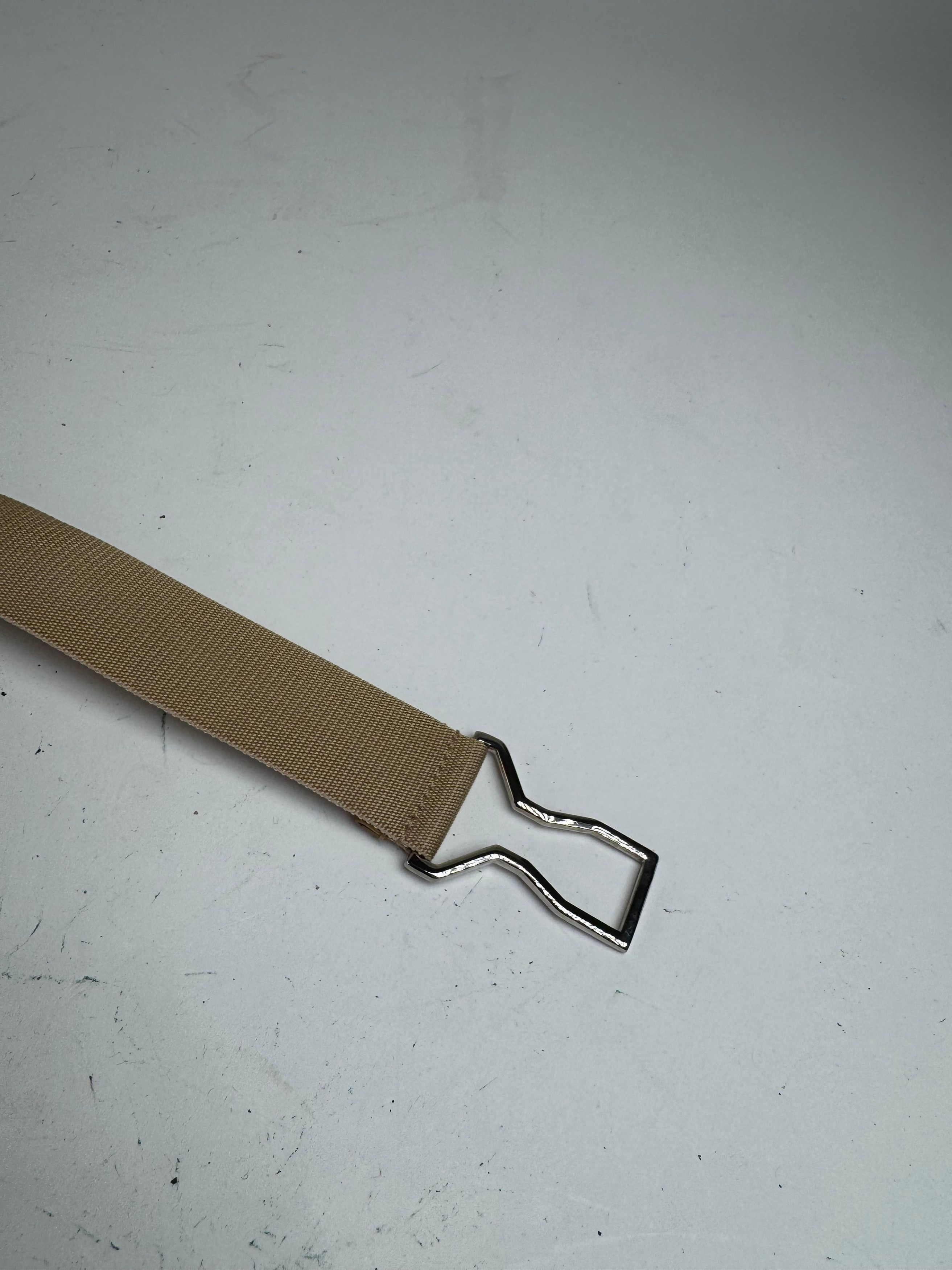 Gucci Vintage Canvas Belt beige Silver Size ONE SIZE - 7 Thumbnail