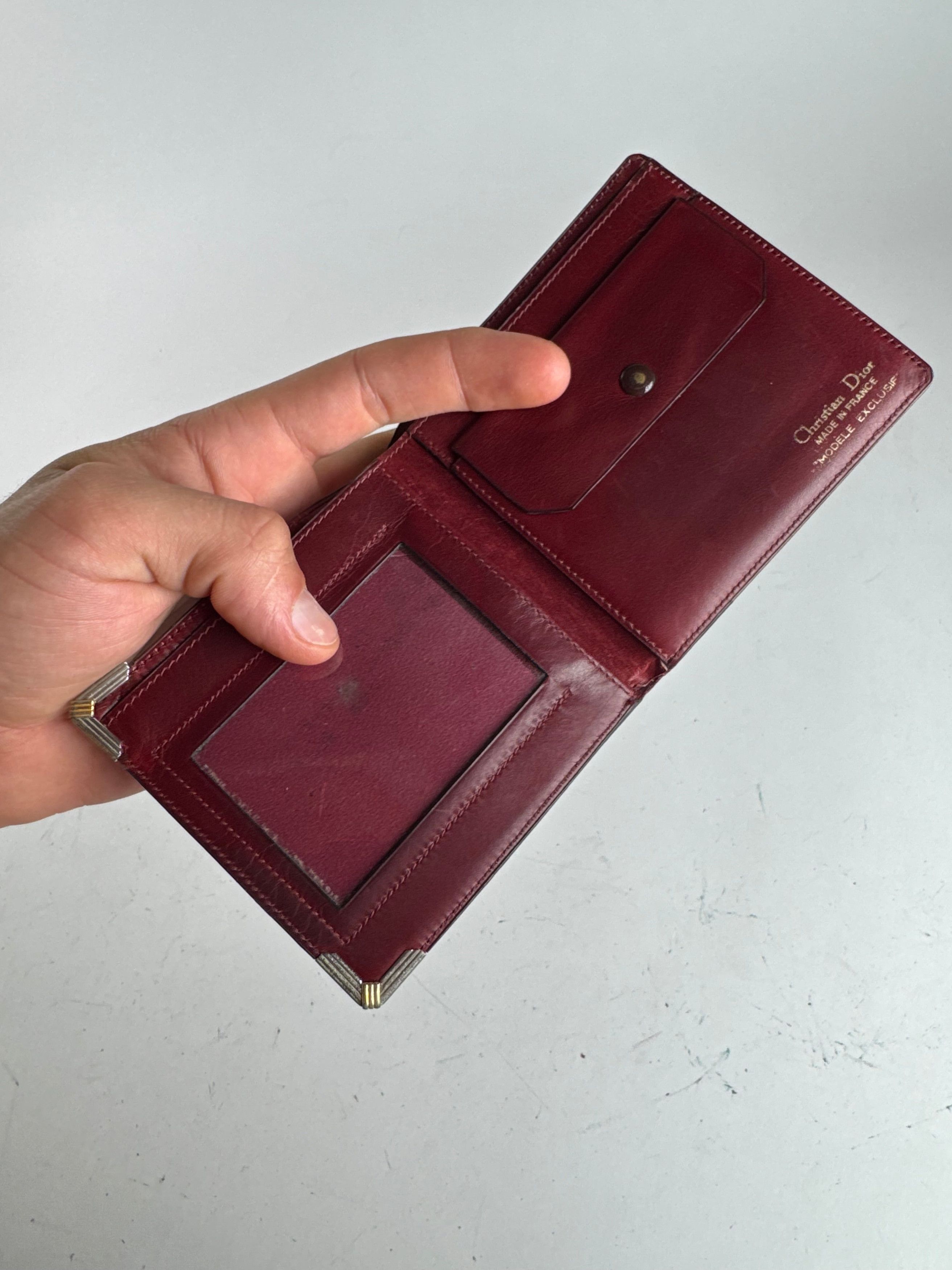 Dior Vintage Leather Flapable Wallet purple Size ONE SIZE - 2 Thumbnail