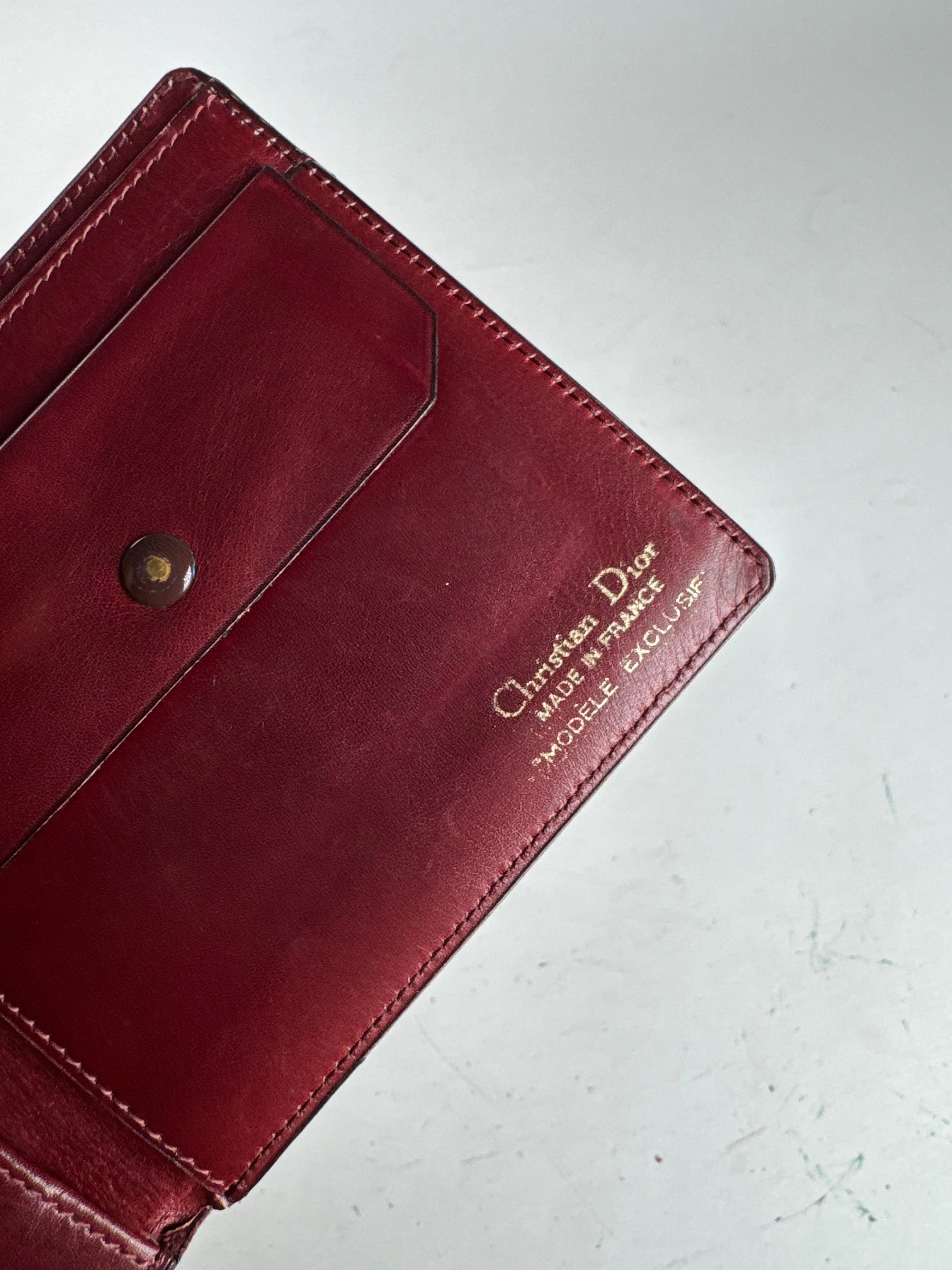 Dior Vintage Leather Flapable Wallet purple Size ONE SIZE - 3 Thumbnail