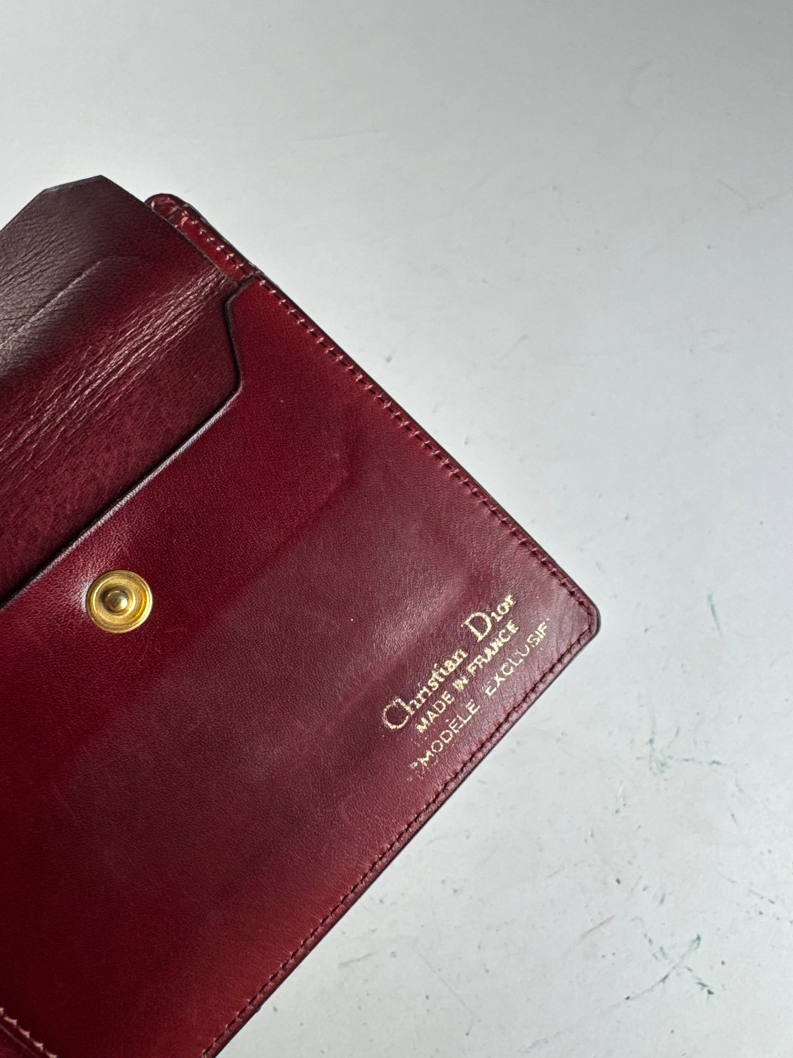 Dior Vintage Leather Flapable Wallet purple Size ONE SIZE - 6 Thumbnail