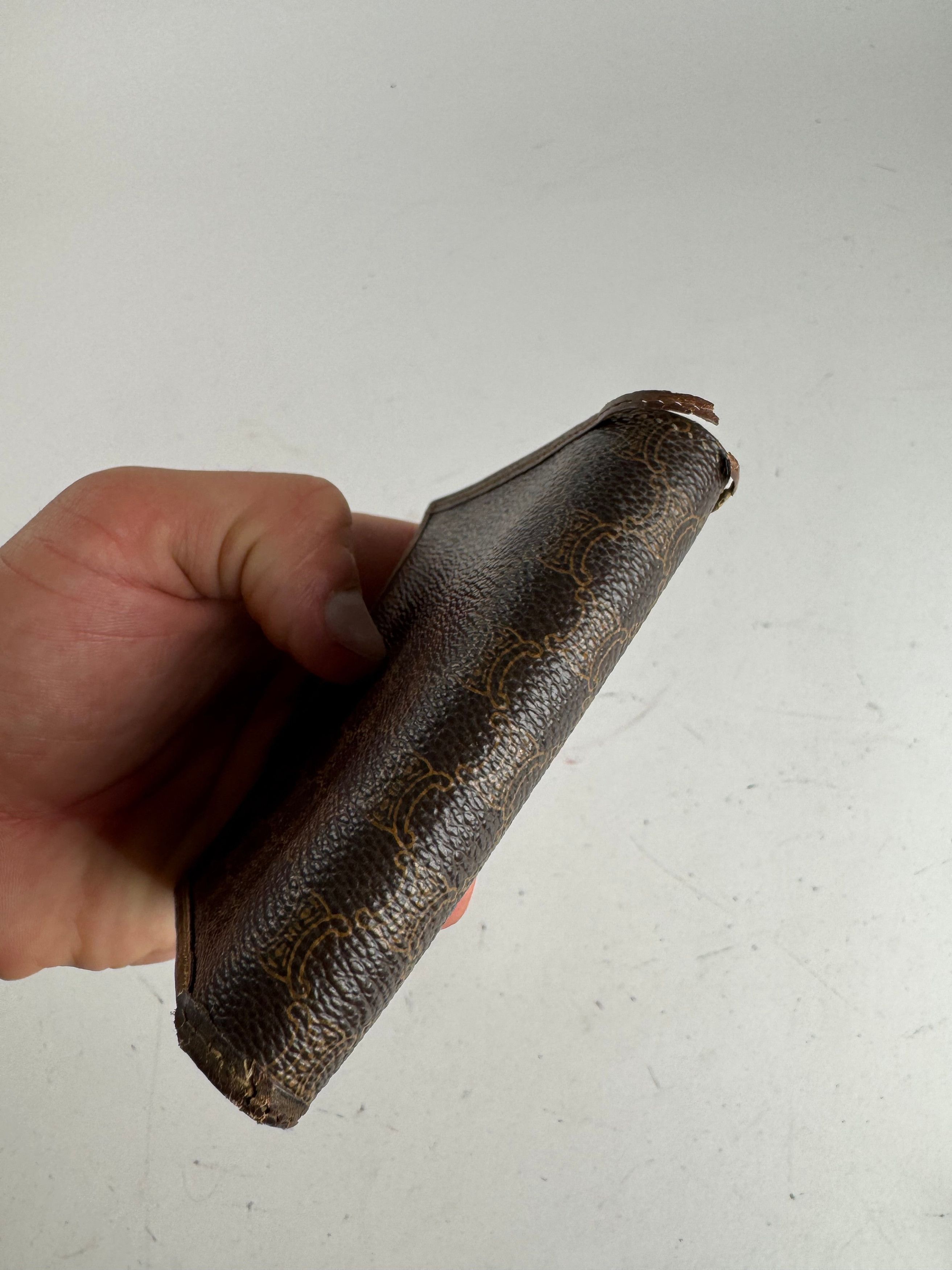 Celine Vintage Triomphe Monogram leather wallet brown Size ONE SIZE - 10 Thumbnail
