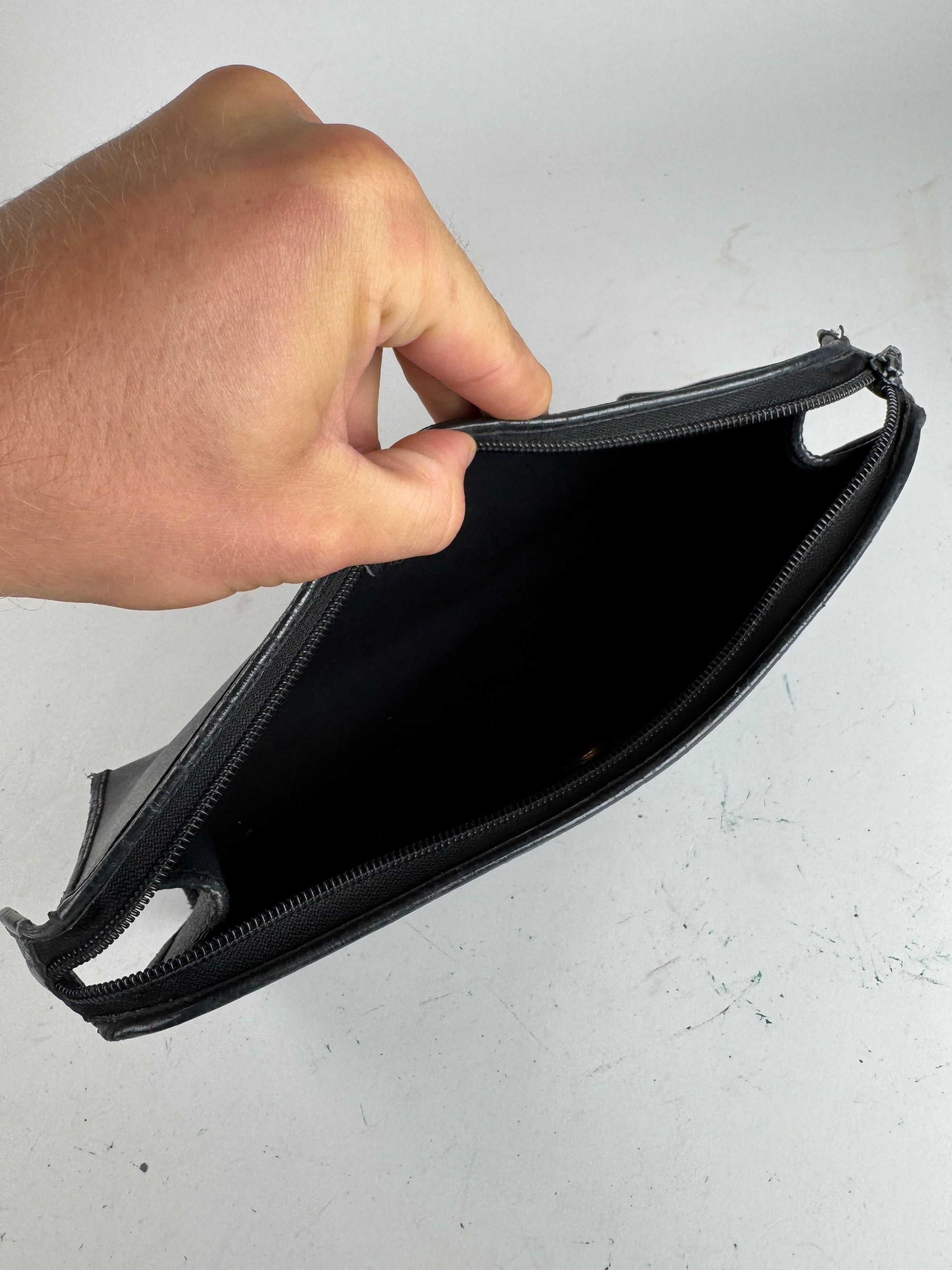 Dior Vintage leather clutch black Size ONE SIZE - 3 Thumbnail