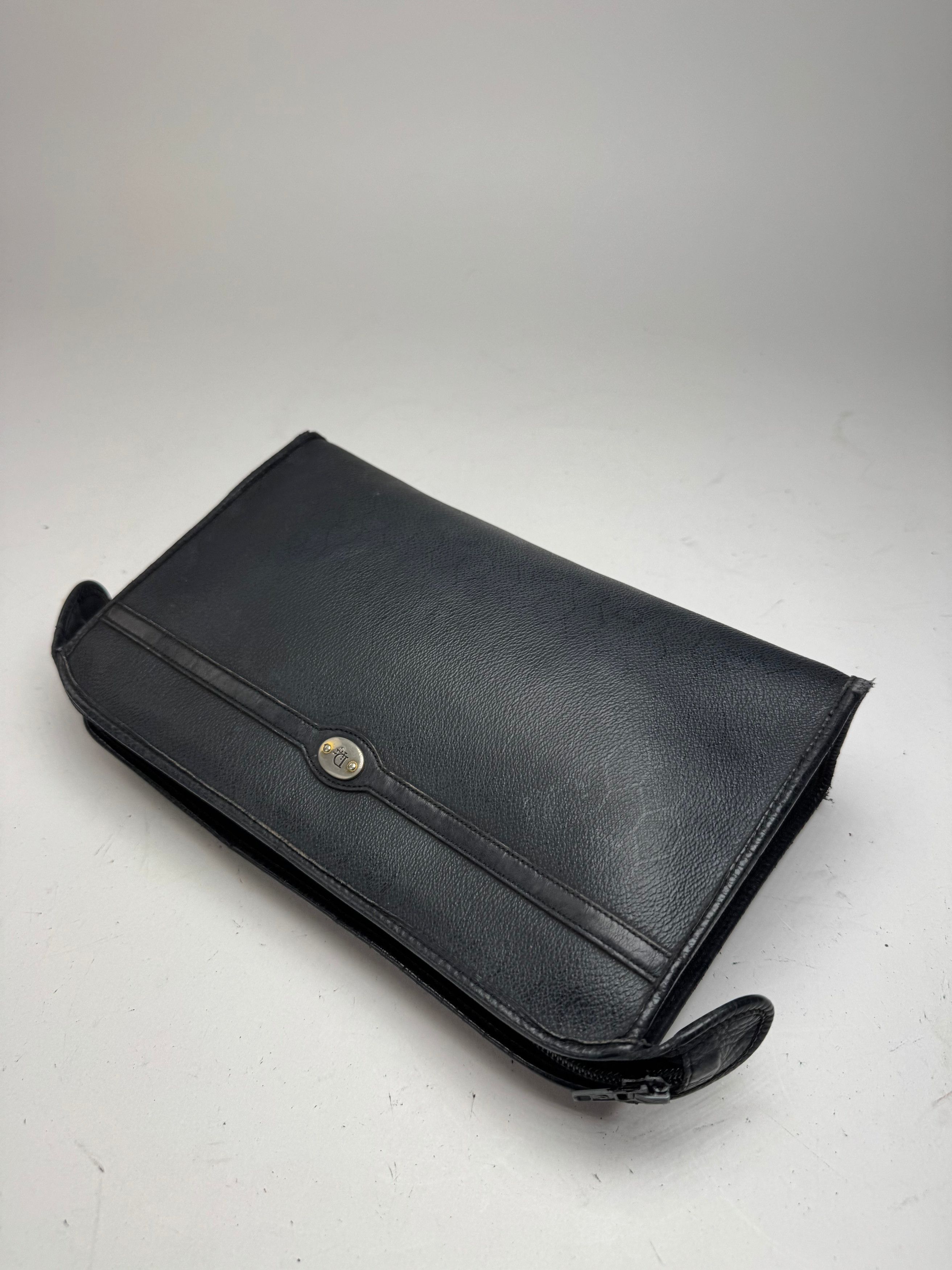 Dior Vintage leather clutch black Size ONE SIZE - 6 Thumbnail