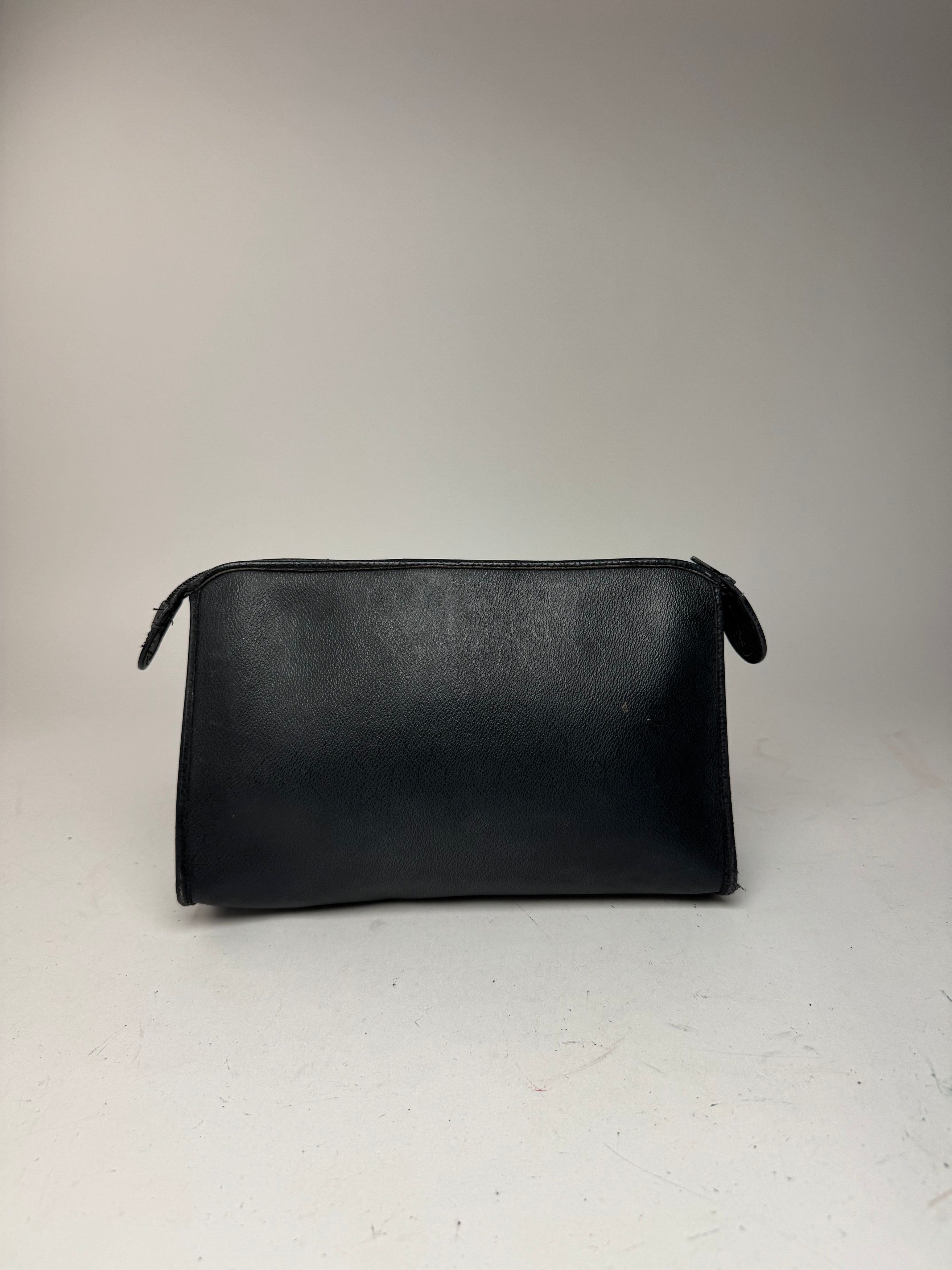 Dior Vintage leather clutch black Size ONE SIZE - 2 Thumbnail