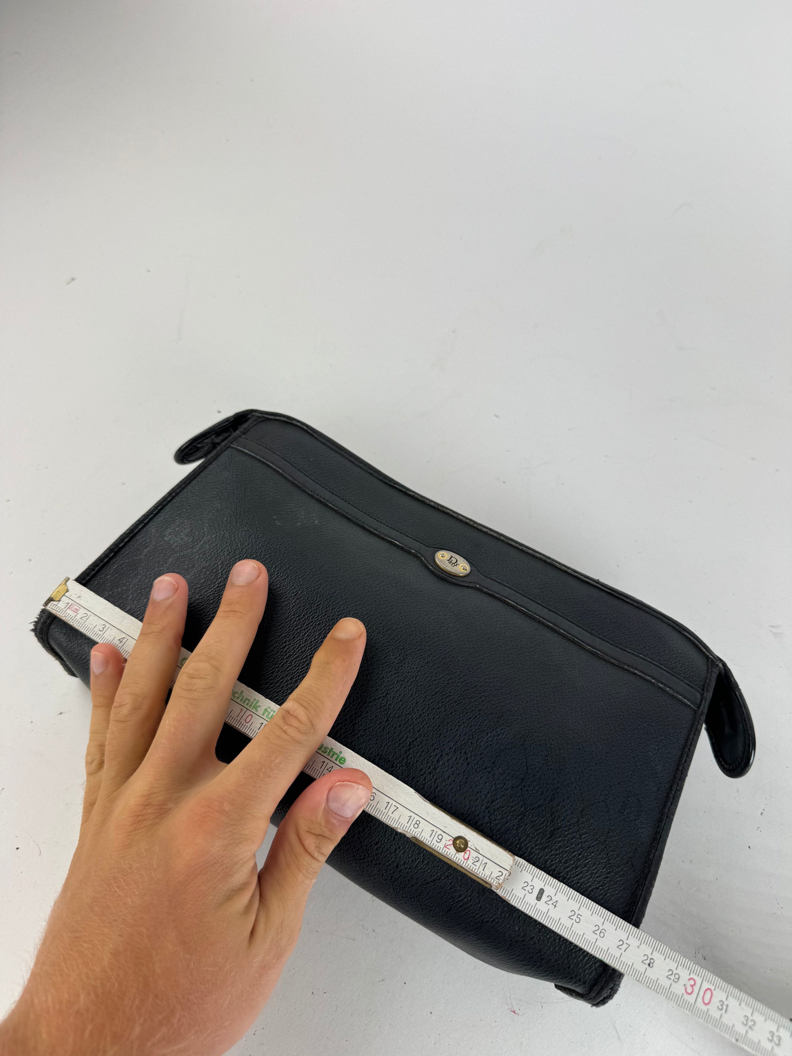 Dior Vintage leather clutch black Size ONE SIZE - 10 Thumbnail