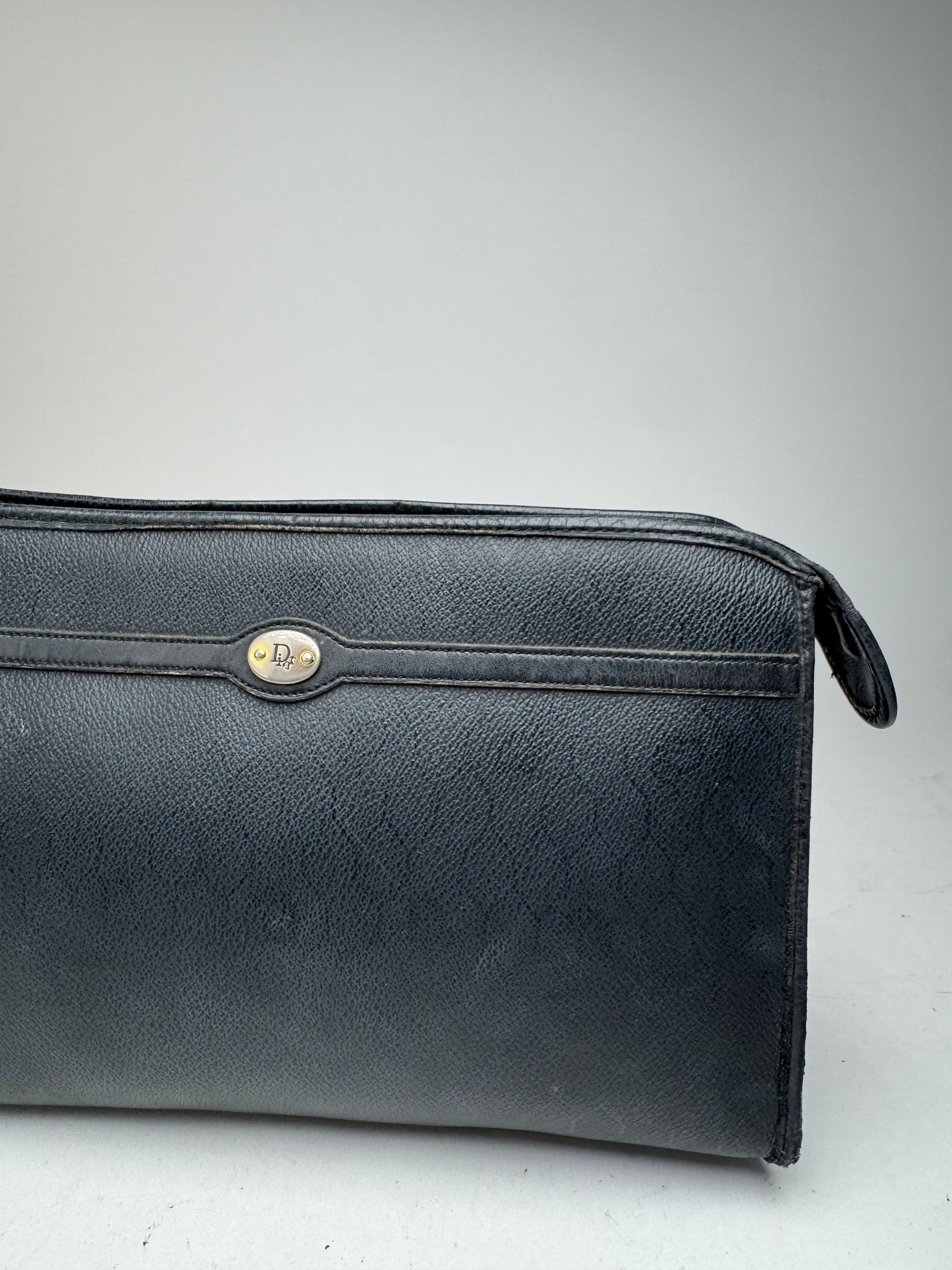 Dior Vintage leather clutch black Size ONE SIZE - 8 Thumbnail