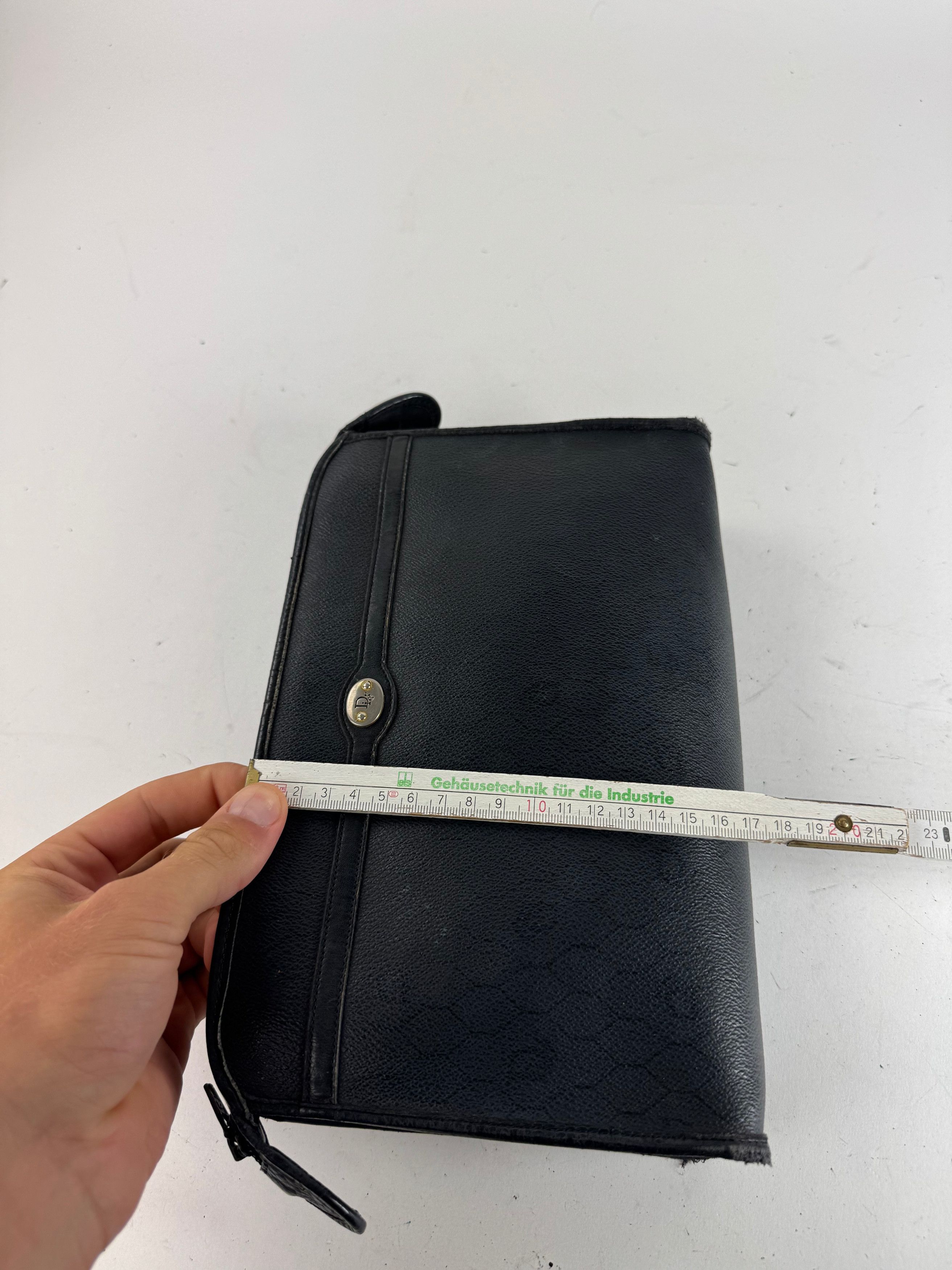 Dior Vintage leather clutch black Size ONE SIZE - 11 Thumbnail