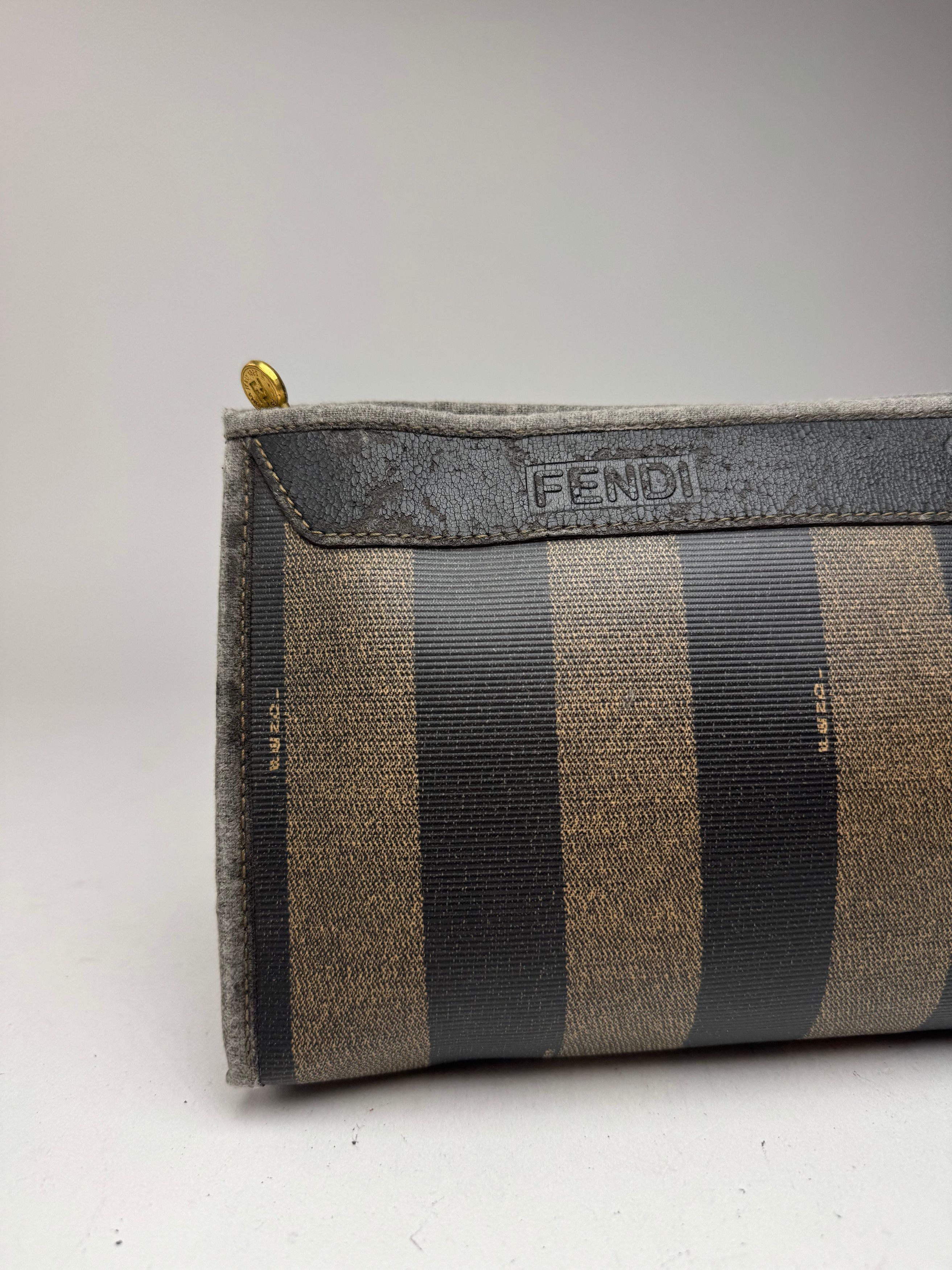 Fendi Vintage leather clutch black Size ONE SIZE - 4 Thumbnail