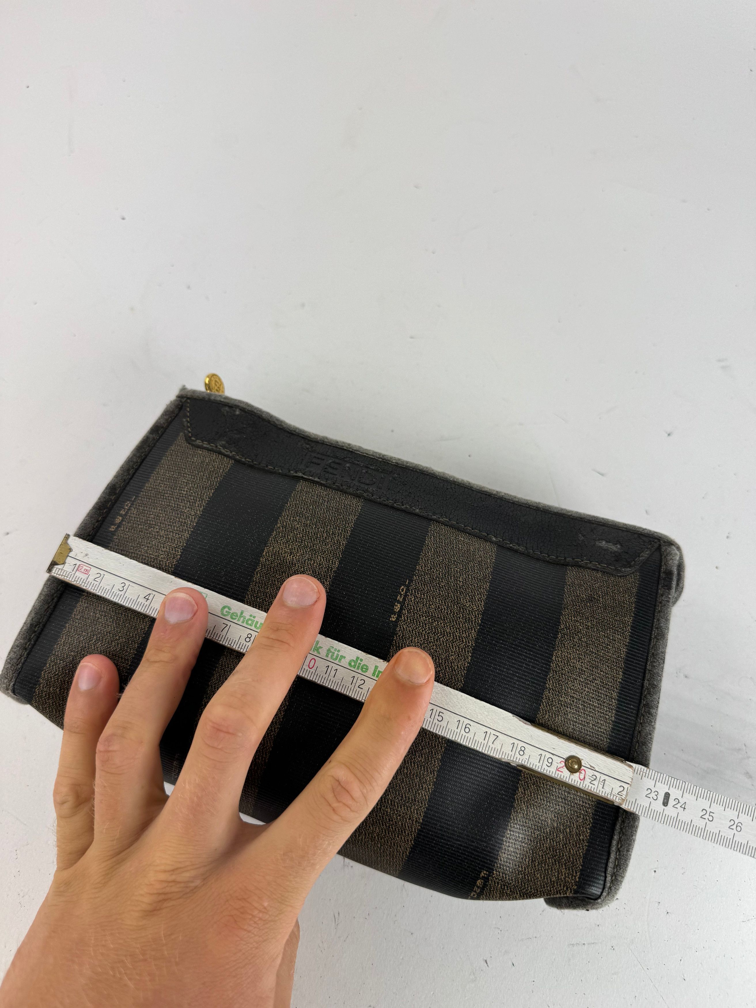 Fendi Vintage leather clutch black Size ONE SIZE - 9 Thumbnail