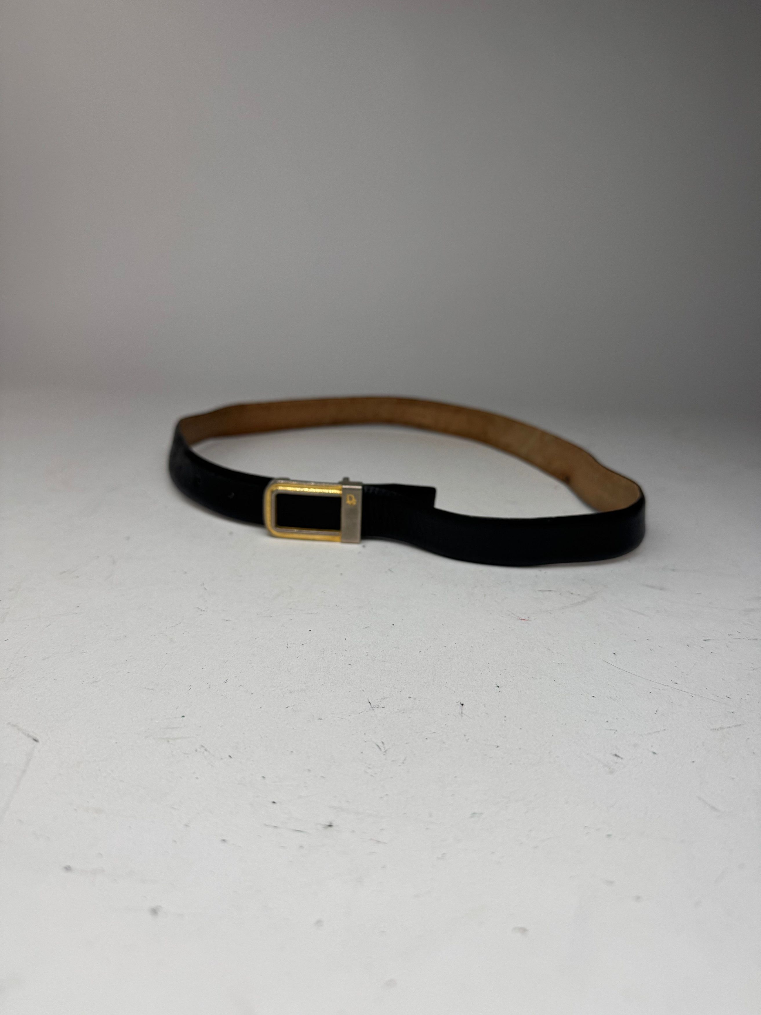 Dior Vintage Leather belt black Size ONE SIZE - 4 Thumbnail