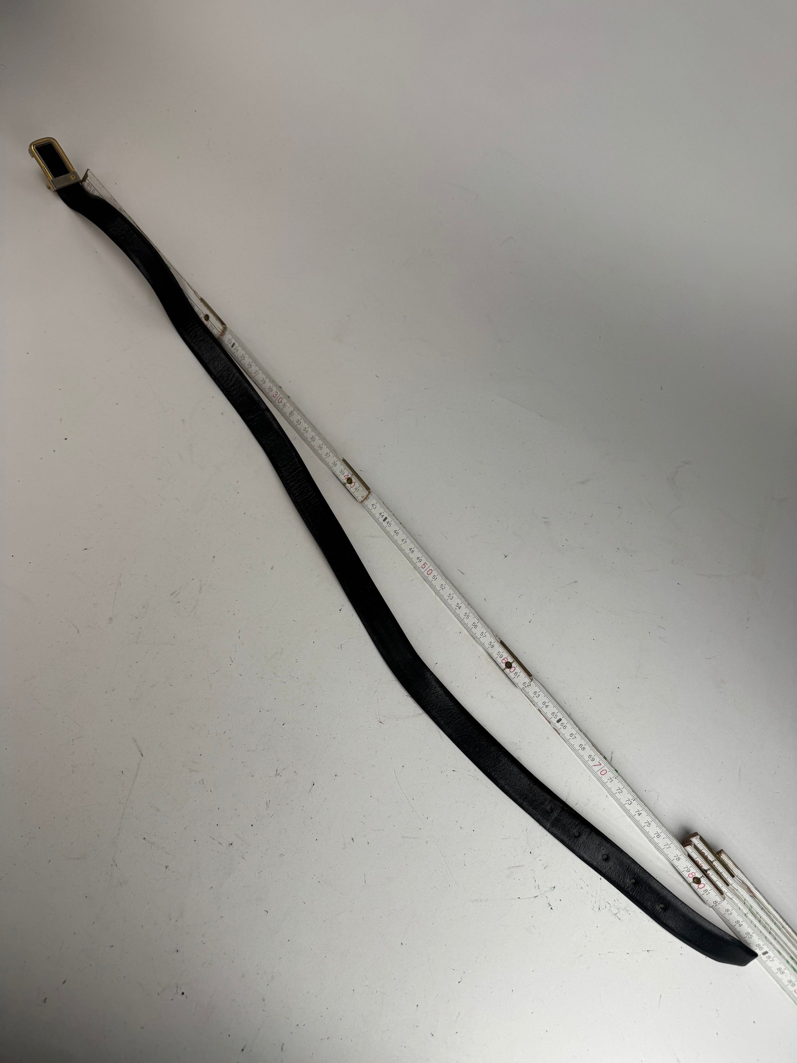 Dior Vintage Leather belt black Size ONE SIZE - 9 Thumbnail