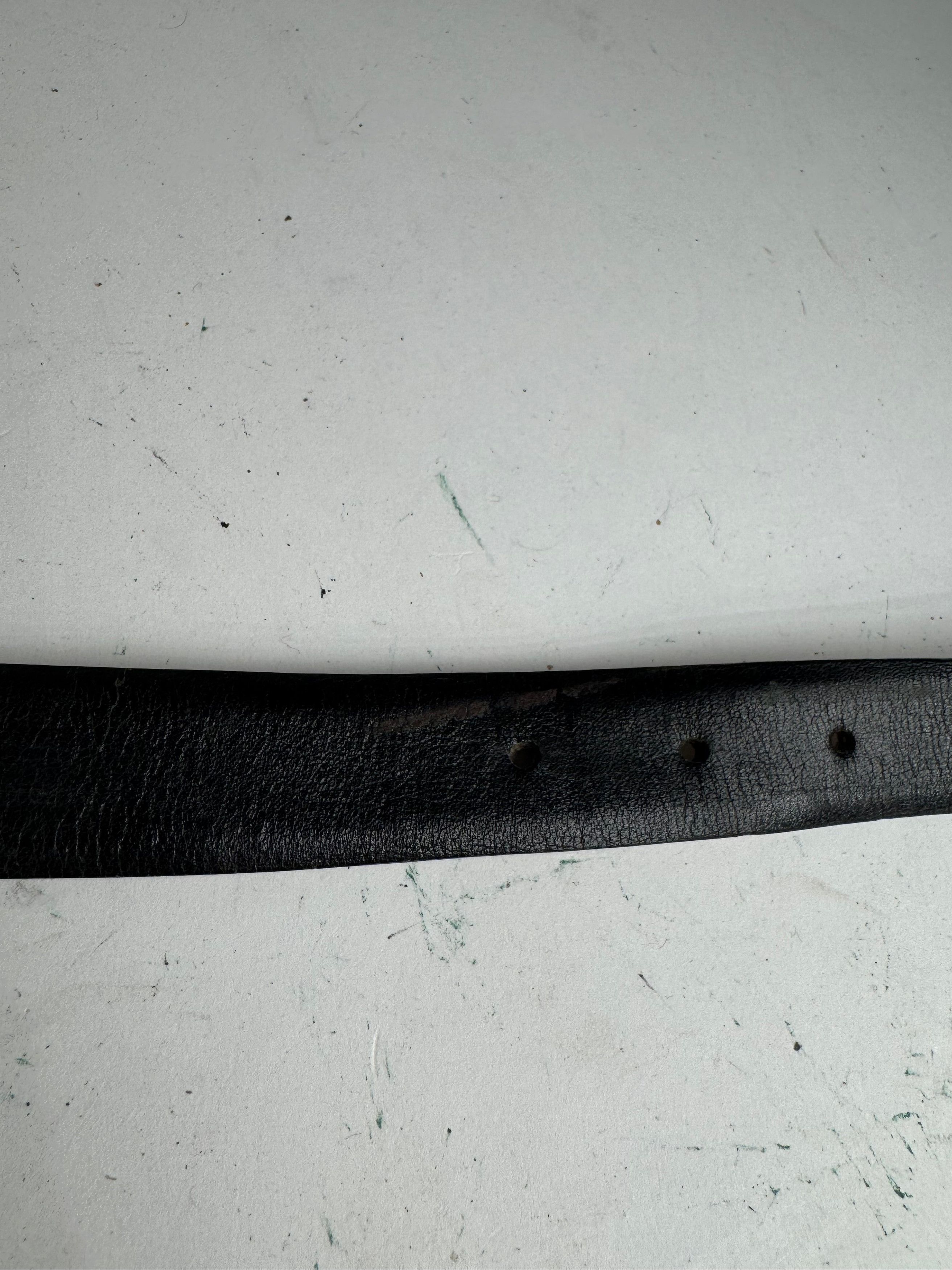 Dior Vintage Leather belt black Size ONE SIZE - 7 Thumbnail