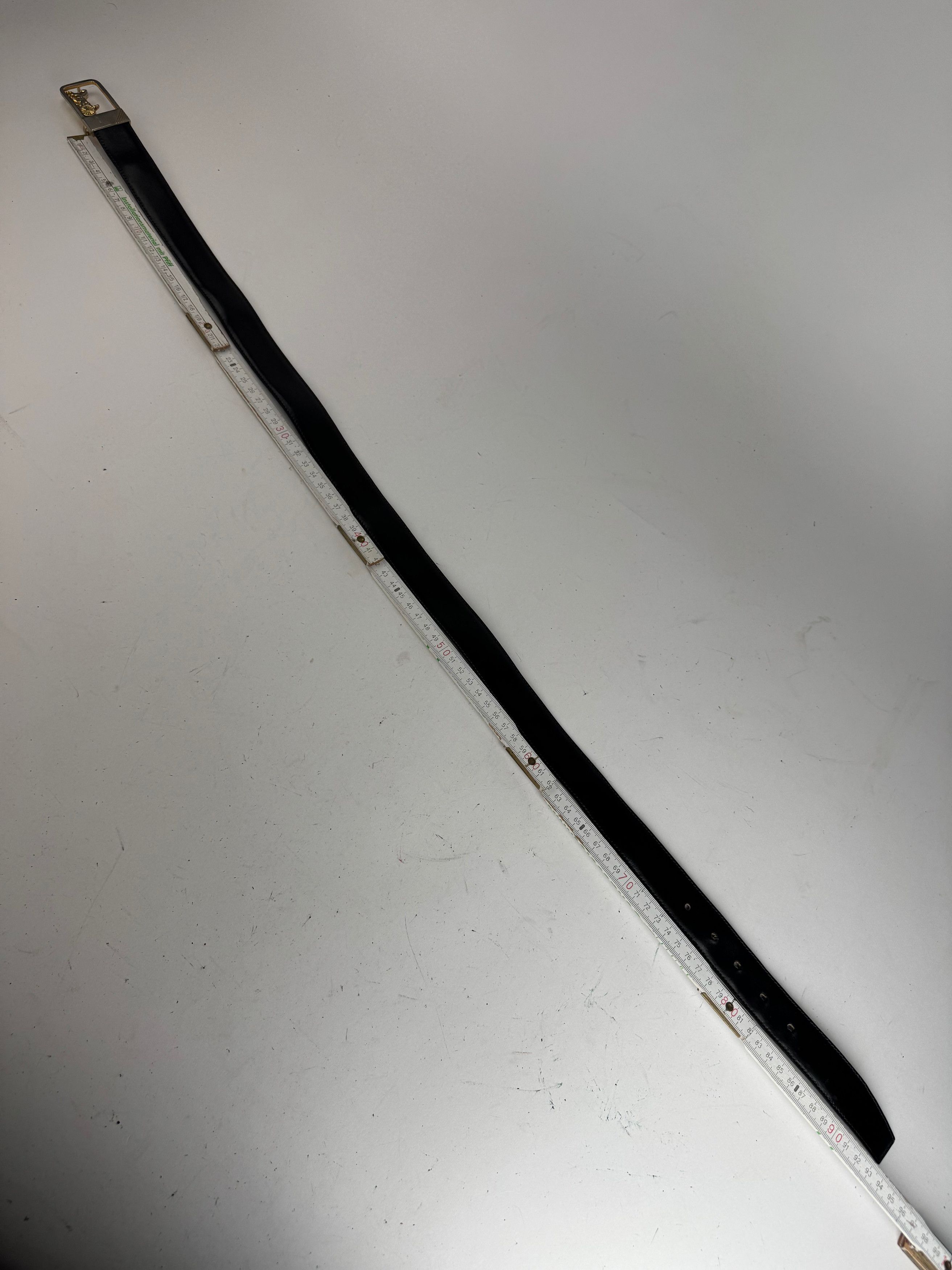 Celine Vintage Paris leather belt black Size ONE SIZE - 7 Thumbnail