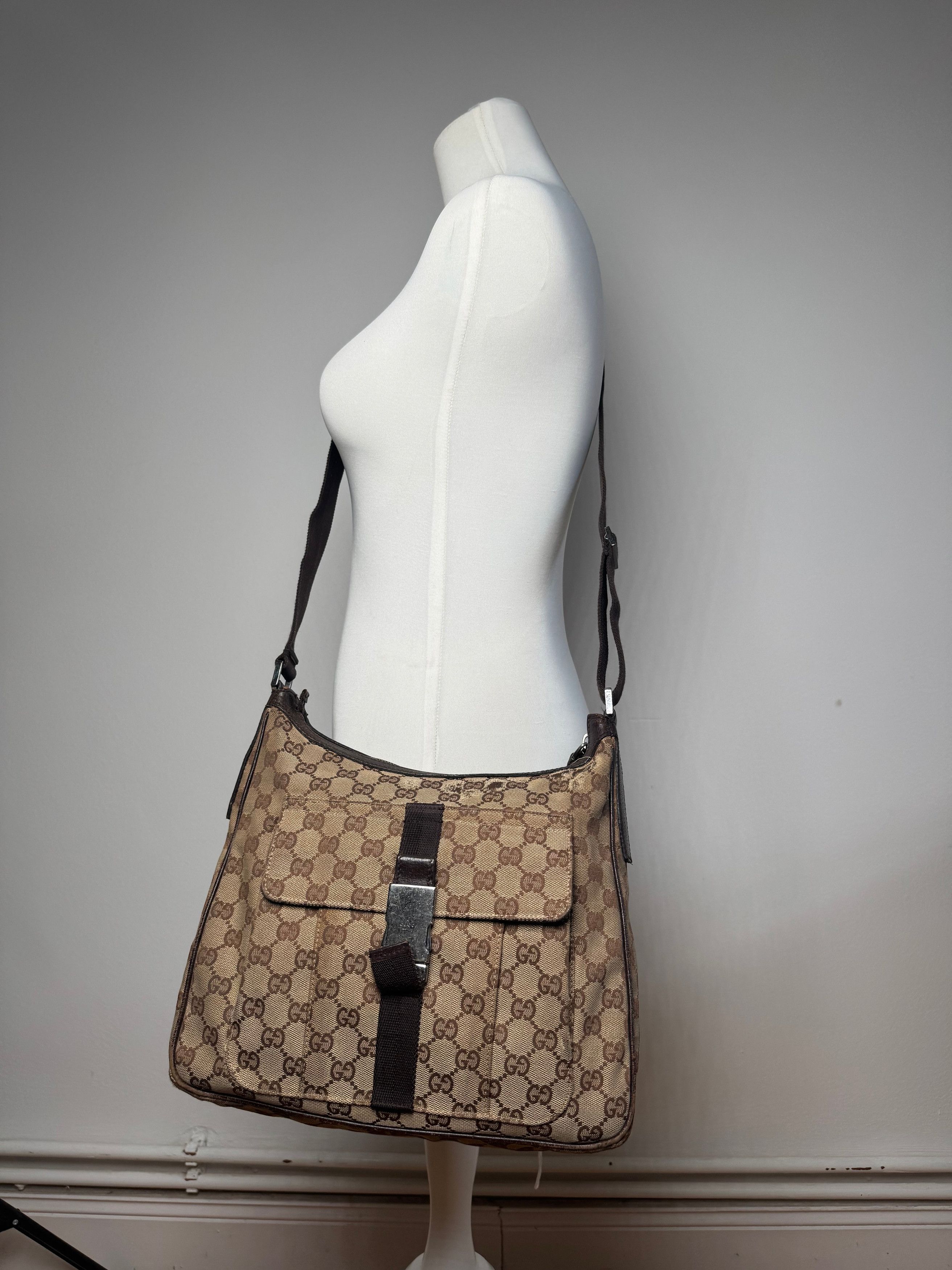 Gucci Vintage Monogram Bag beige brown Size ONE SIZE - 14 Thumbnail