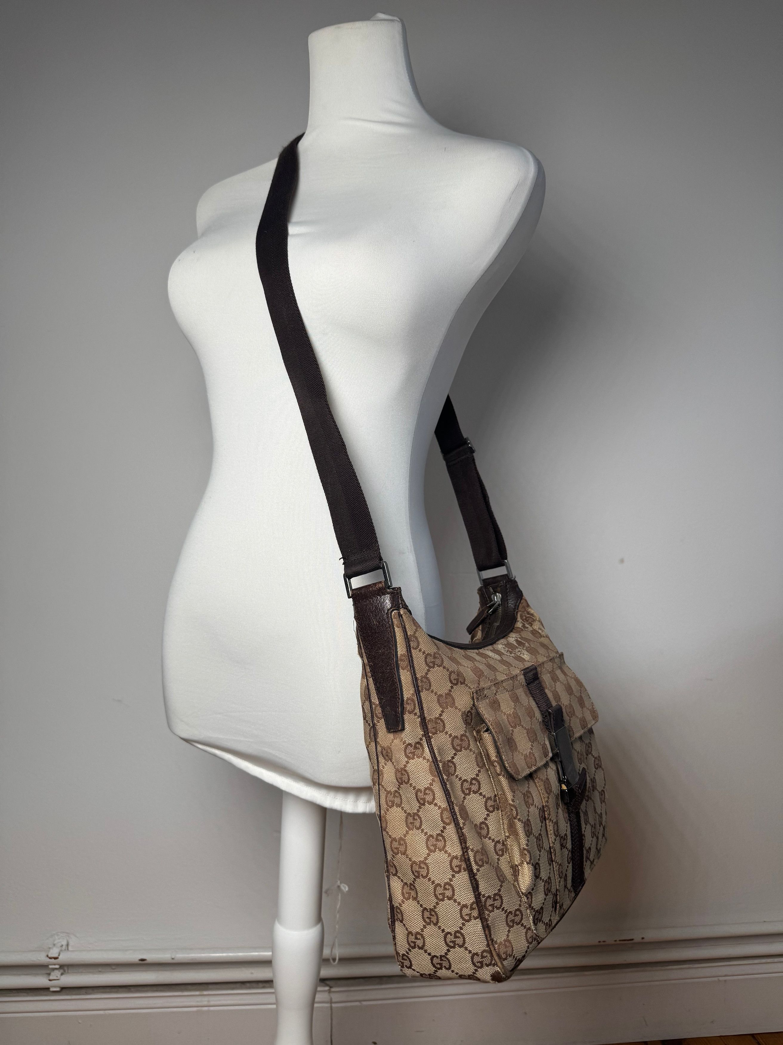 Gucci Vintage Monogram Bag beige brown Size ONE SIZE - 15 Thumbnail