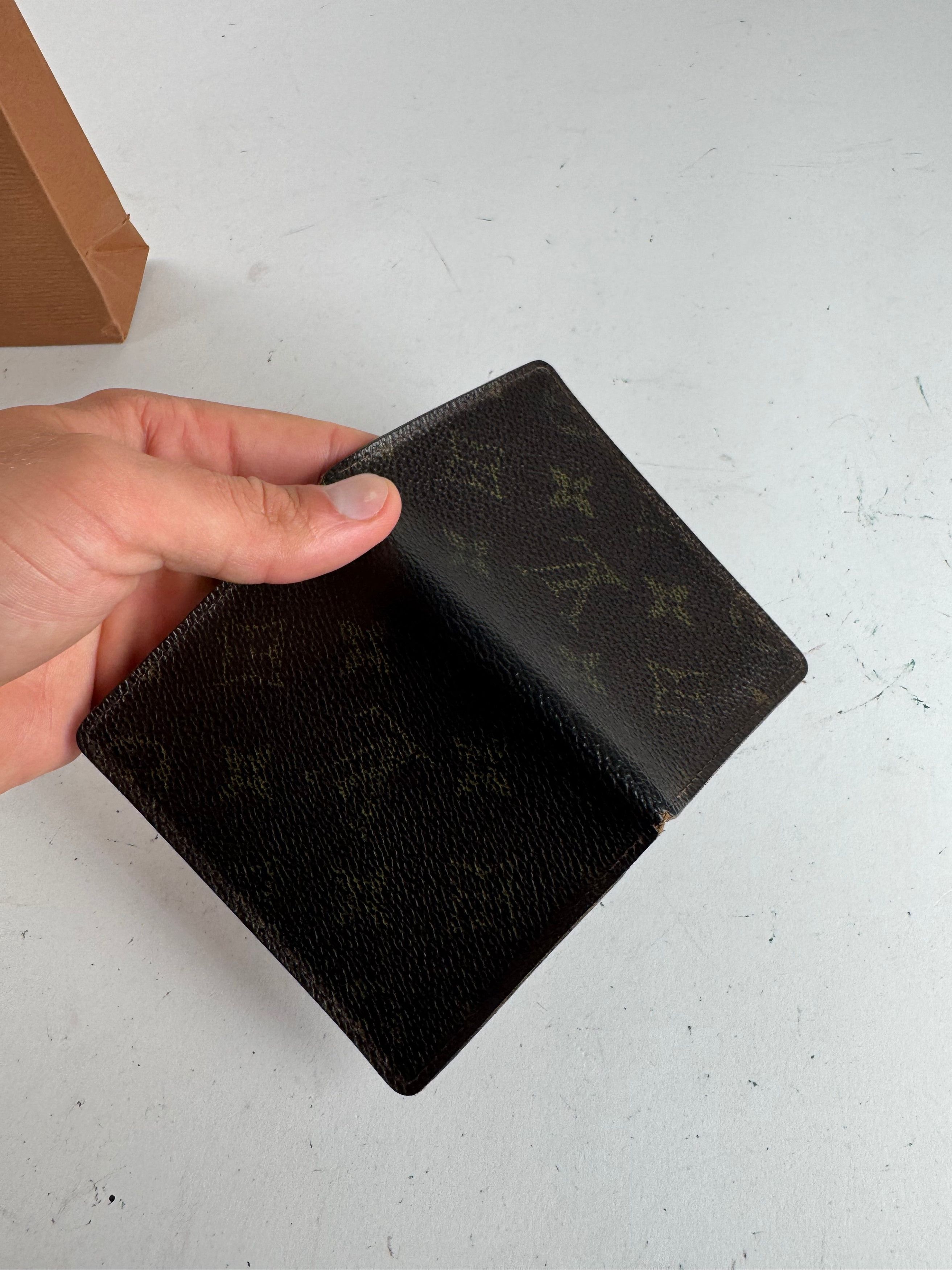 Louis Vuitton Vintage Monogram Card holder leather brown Size ONE SIZE - 3 Thumbnail