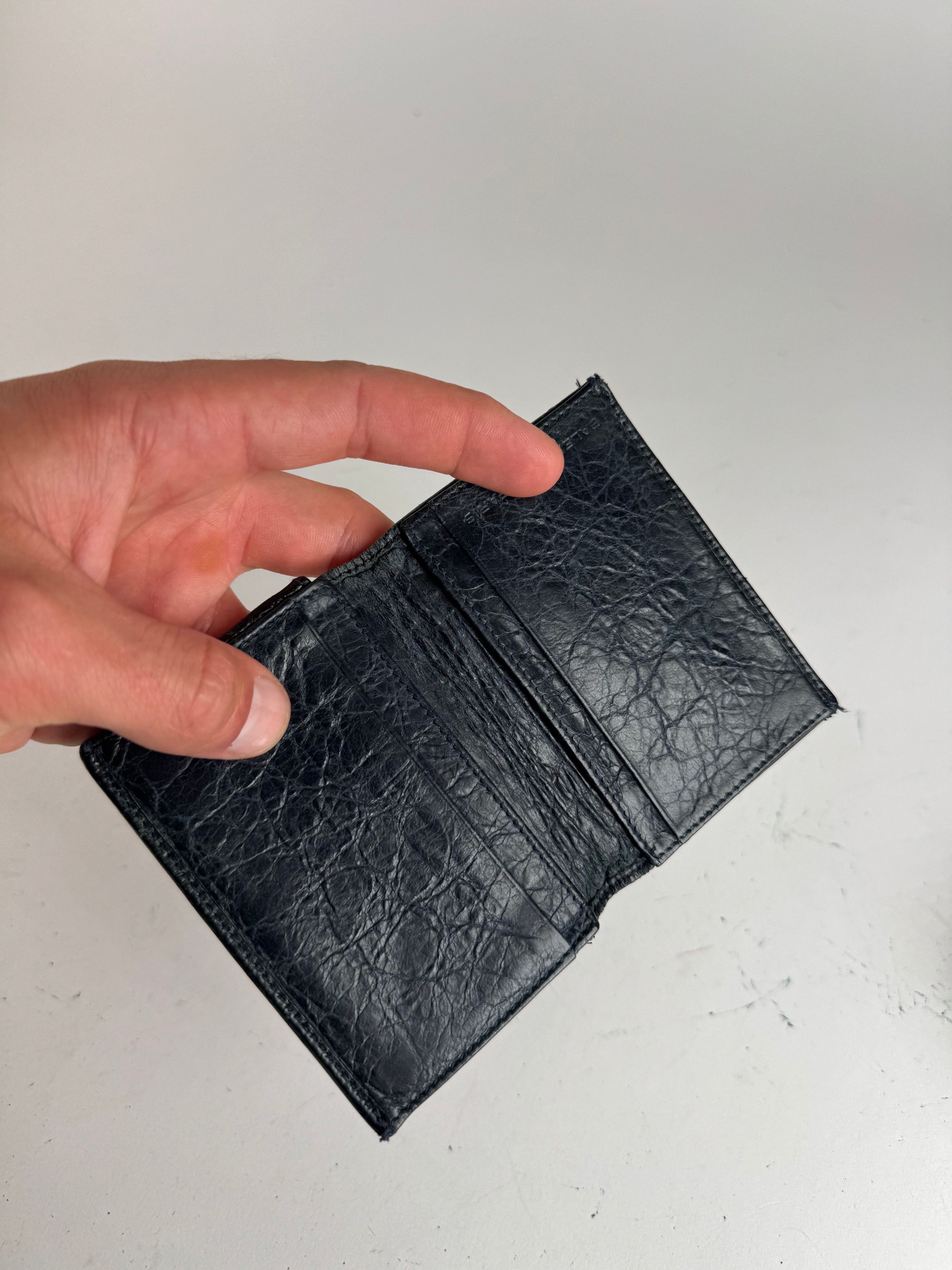 Balenciaga Vintage City Leather Card Holder Blue black Size ONE SIZE - 3 Thumbnail