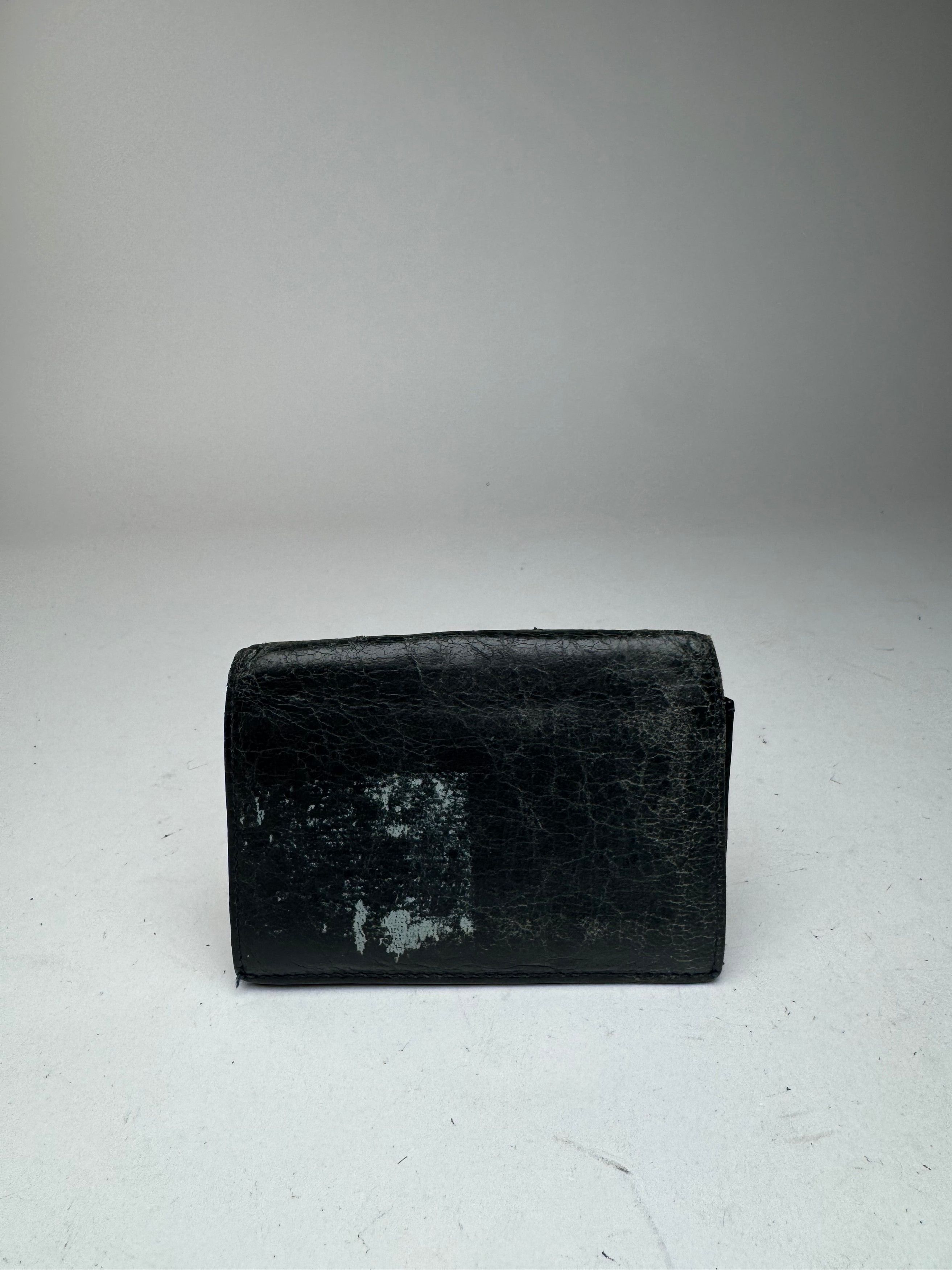 Balenciaga Vintage City Leather Card Holder Blue black Size ONE SIZE - 2 Thumbnail