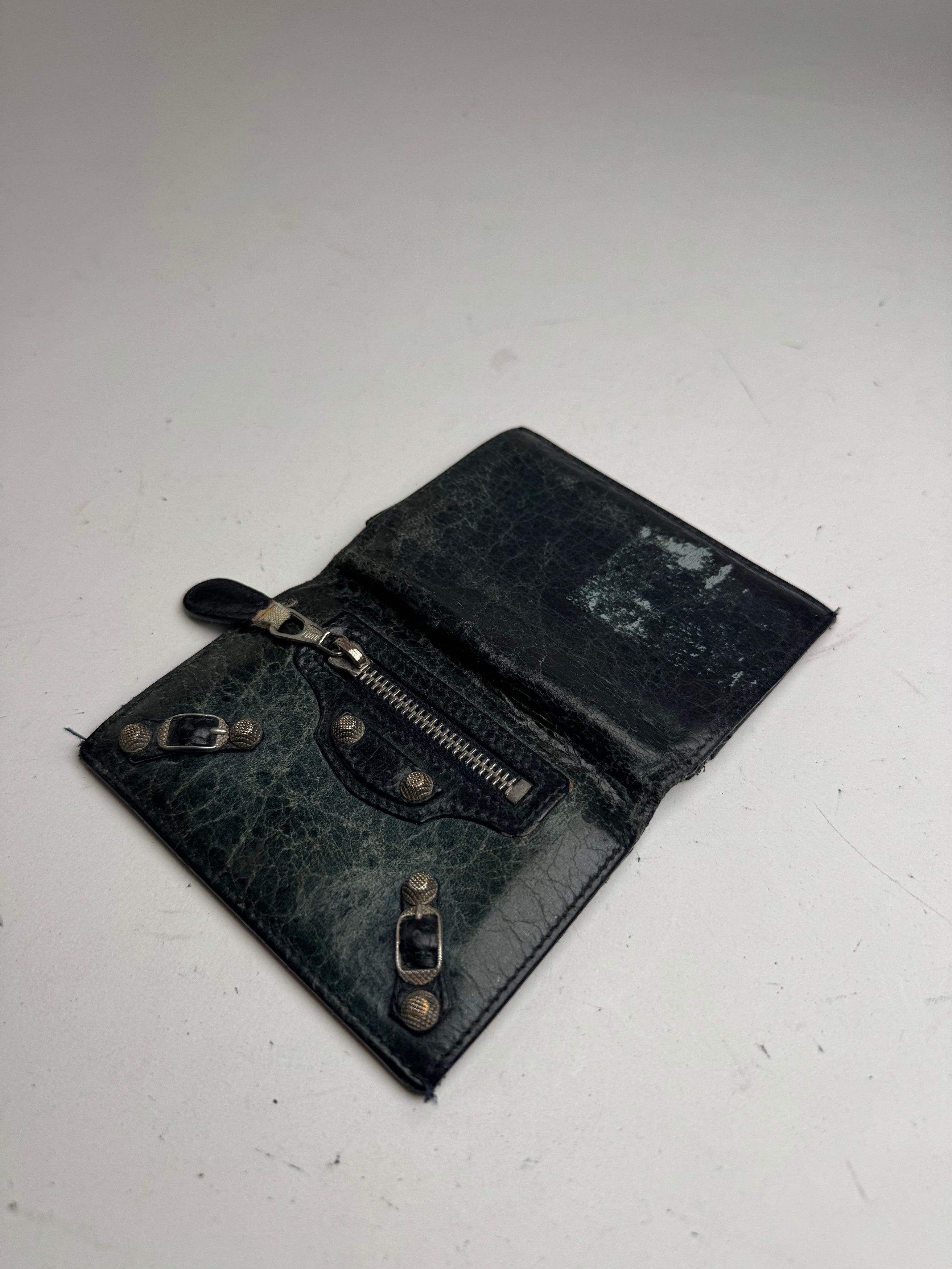 Balenciaga Vintage City Leather Card Holder Blue black Size ONE SIZE - 7 Thumbnail