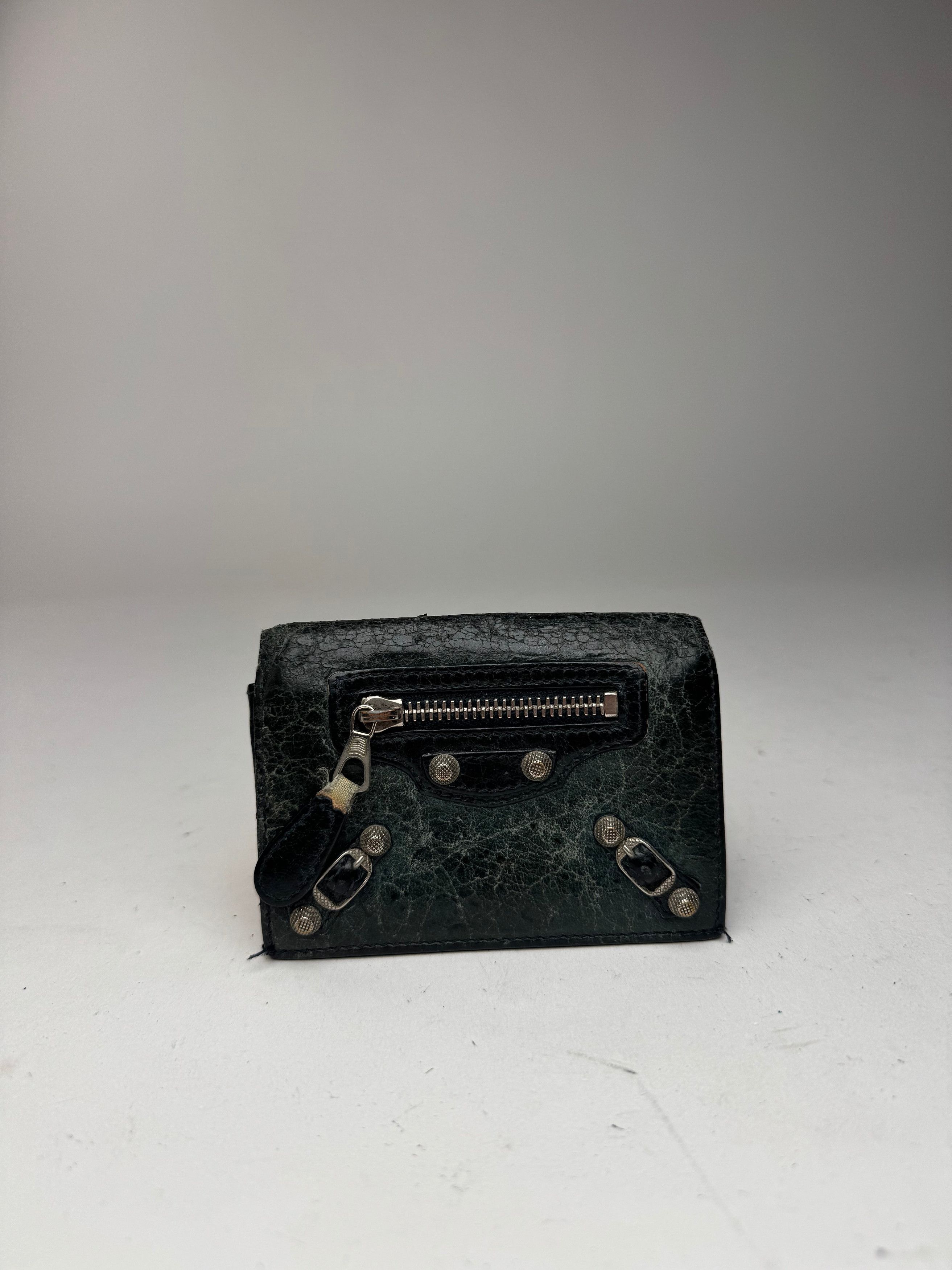 Balenciaga Vintage City Leather Card Holder Blue black Size ONE SIZE - 10 Thumbnail