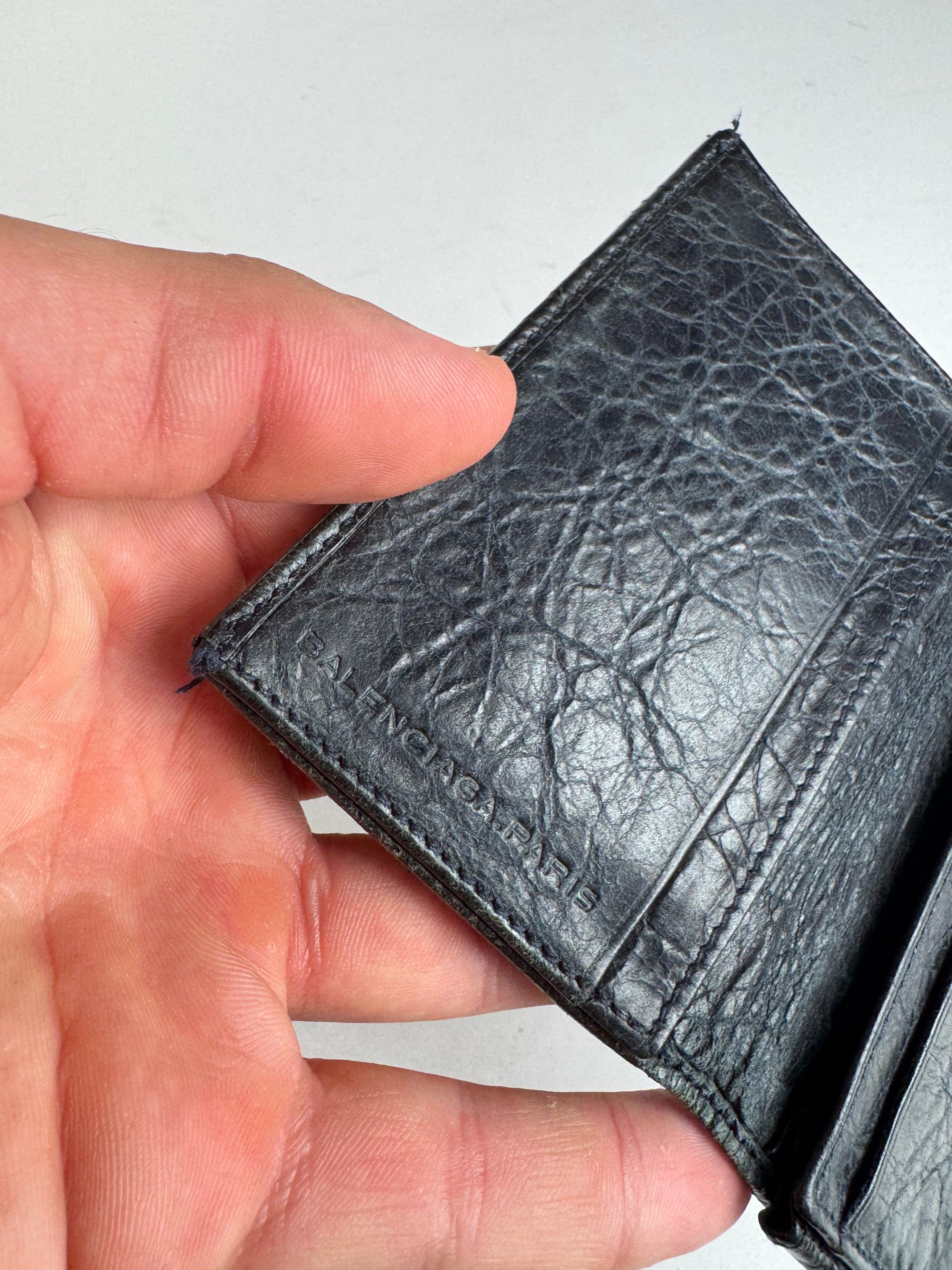 Balenciaga Vintage City Leather Card Holder Blue black Size ONE SIZE - 5 Thumbnail