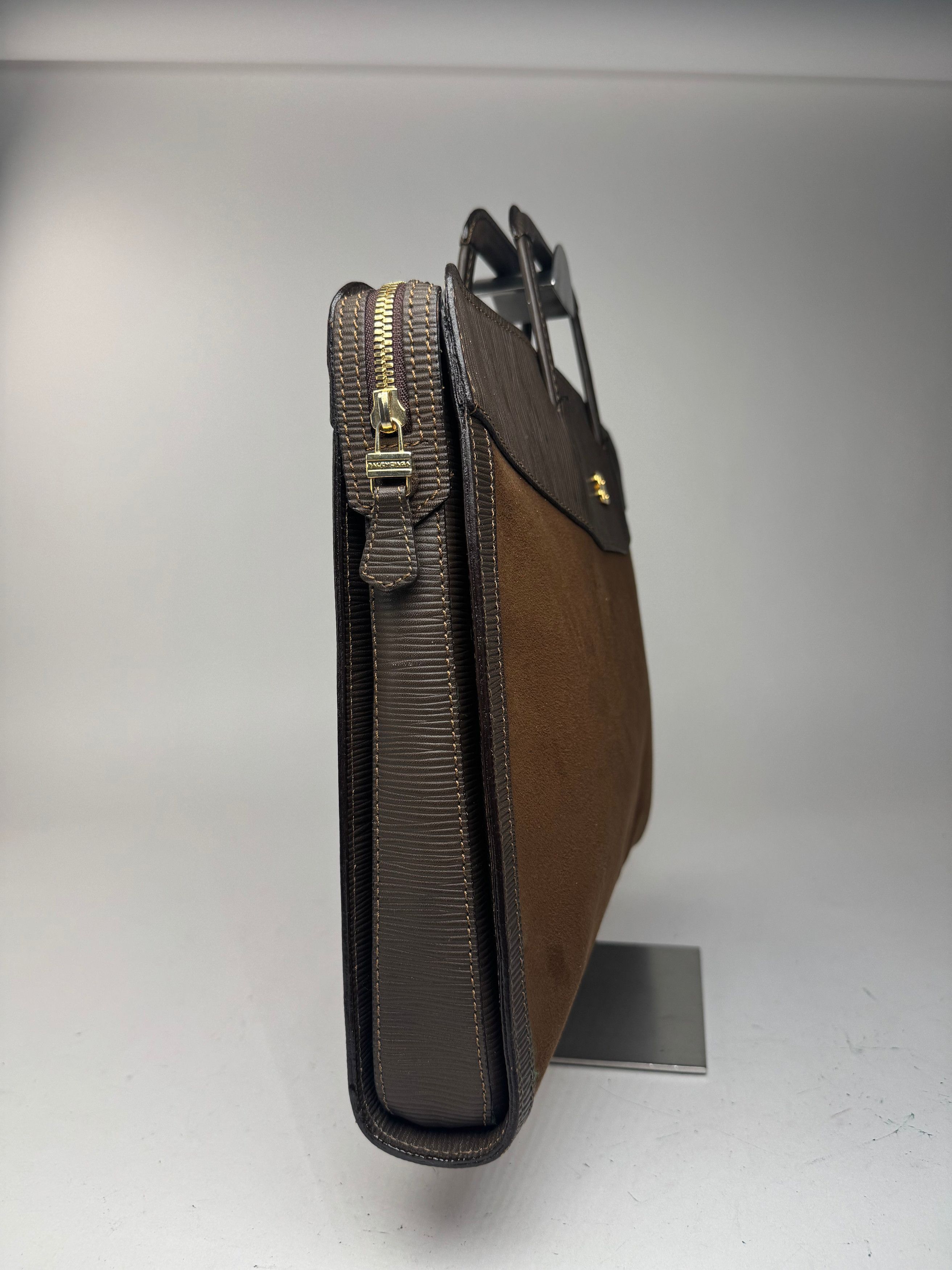 Balenciaga Vintage Wool Leather bag Brown Size ONE SIZE - 10 Thumbnail