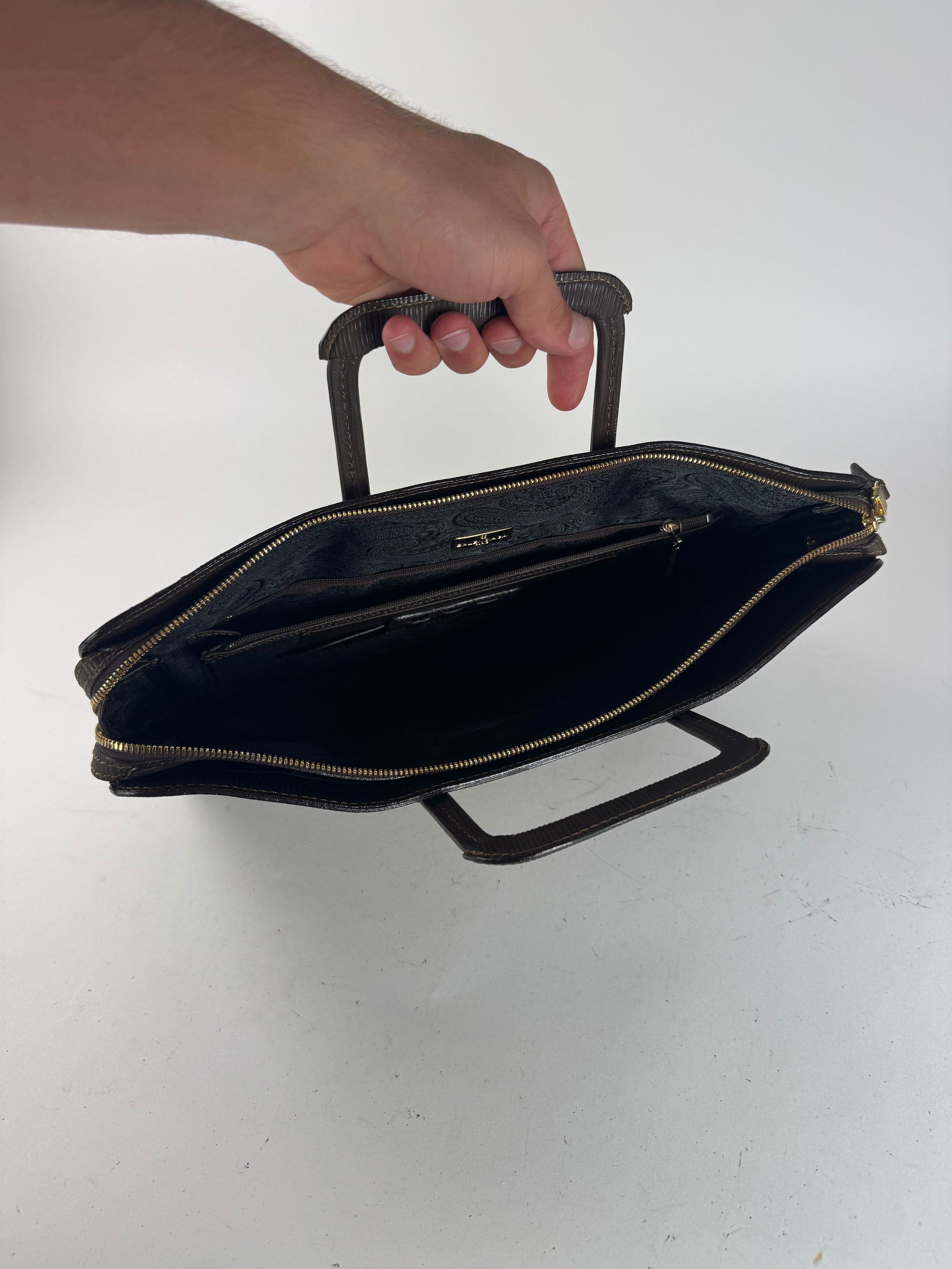Balenciaga Vintage Wool Leather bag Brown Size ONE SIZE - 3 Thumbnail