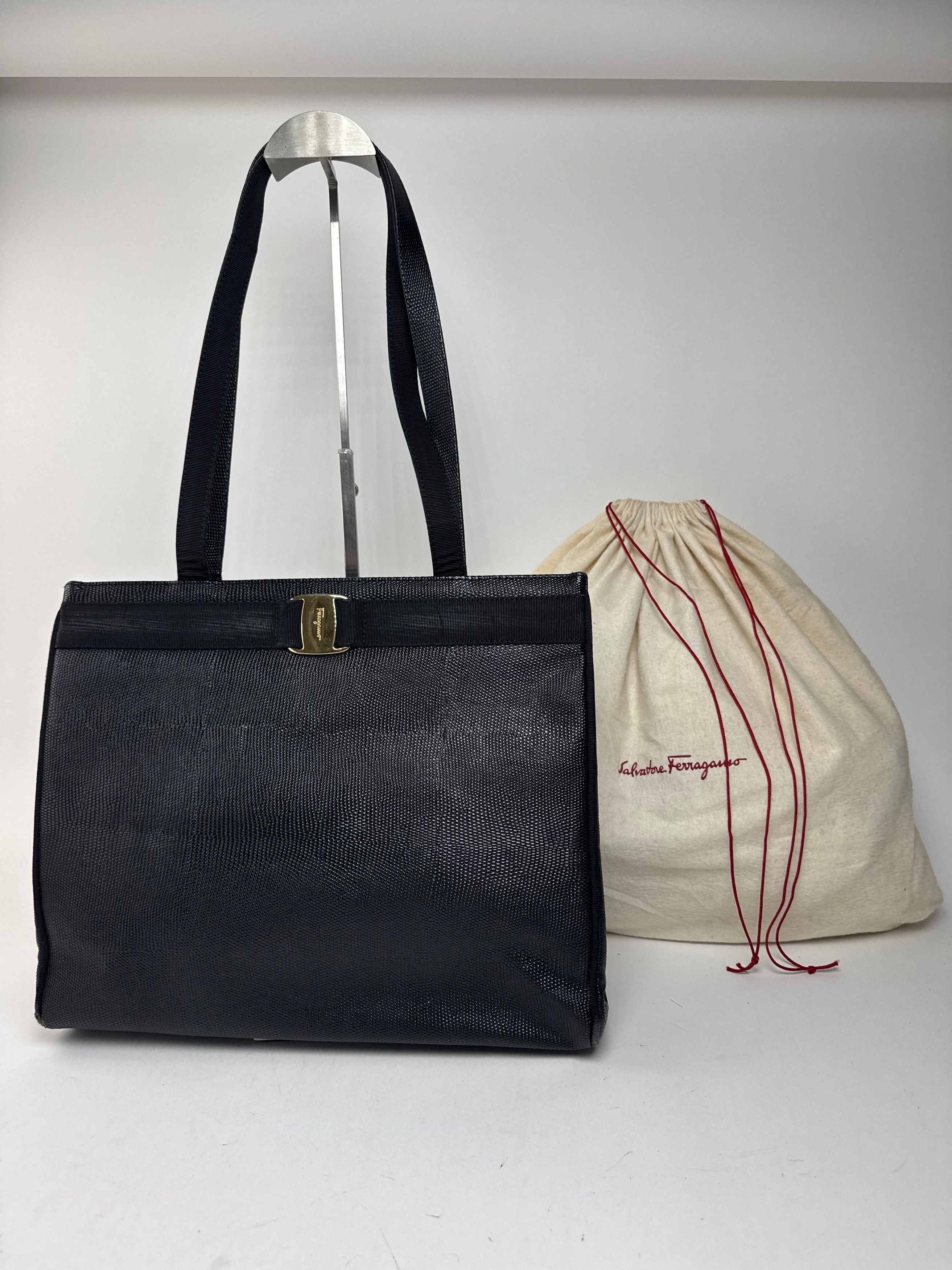 Salvatore Ferragamo Vintage Leather bag black Size ONE SIZE - 15 Thumbnail