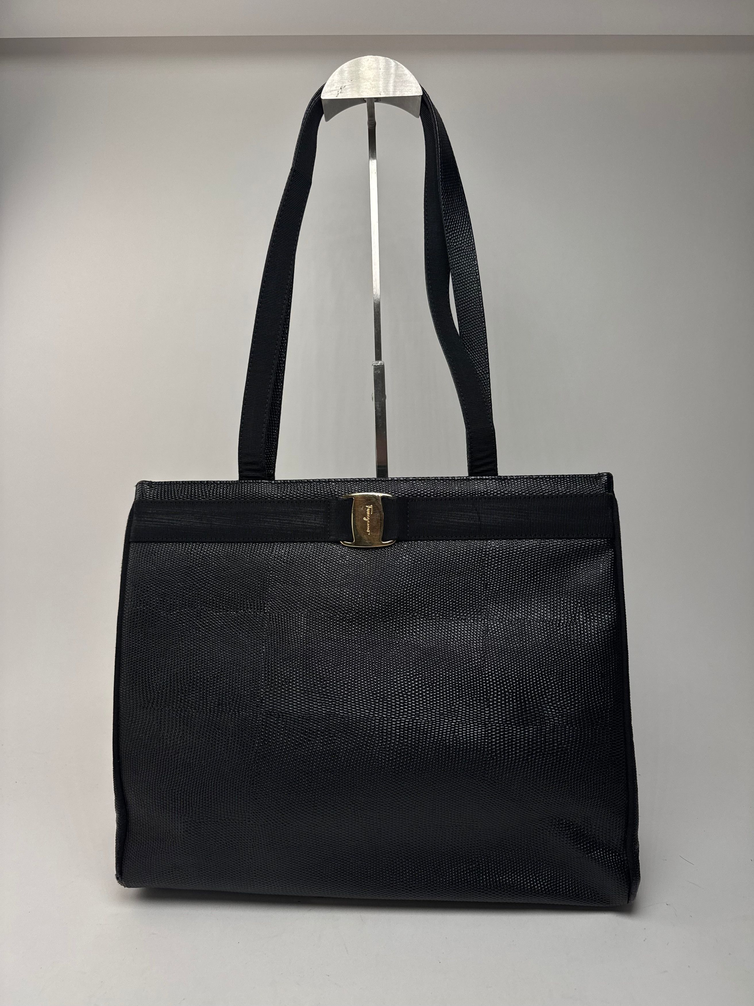 Salvatore Ferragamo Vintage Leather bag black Size ONE SIZE - 7 Thumbnail
