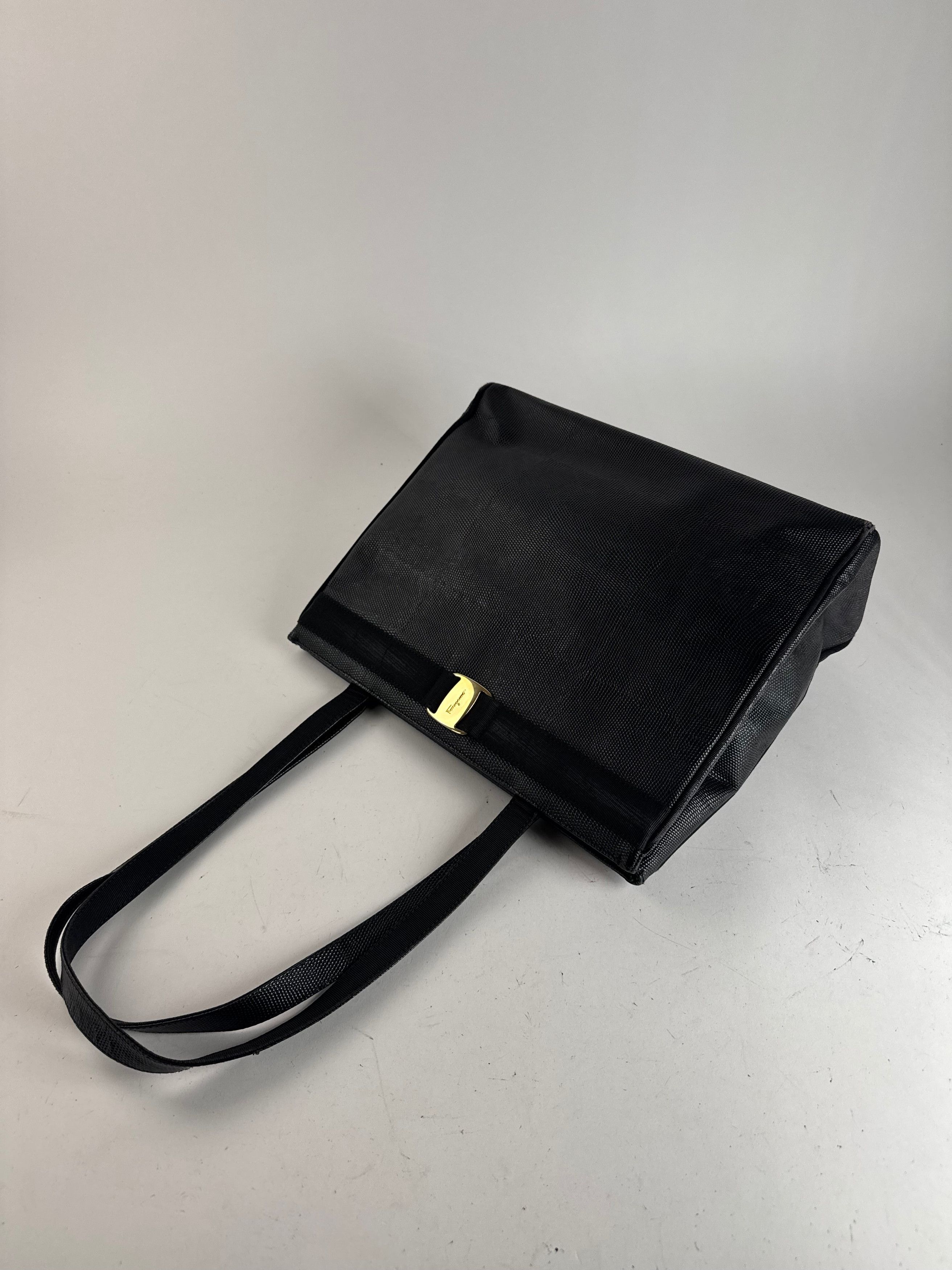 Salvatore Ferragamo Vintage Leather bag black Size ONE SIZE - 10 Thumbnail