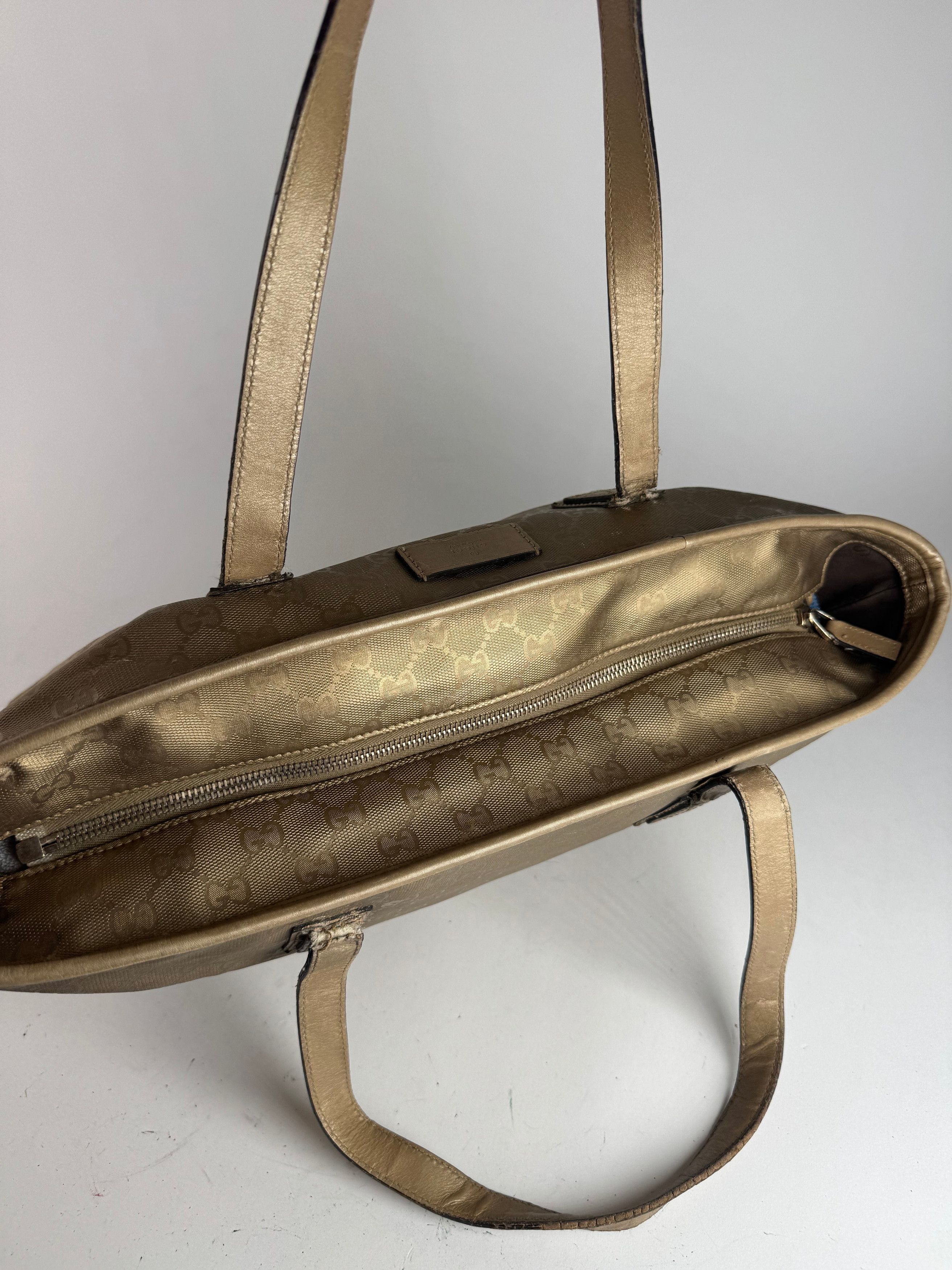 Gucci Vintage Monogram Bag Gold Size ONE SIZE - 10 Thumbnail