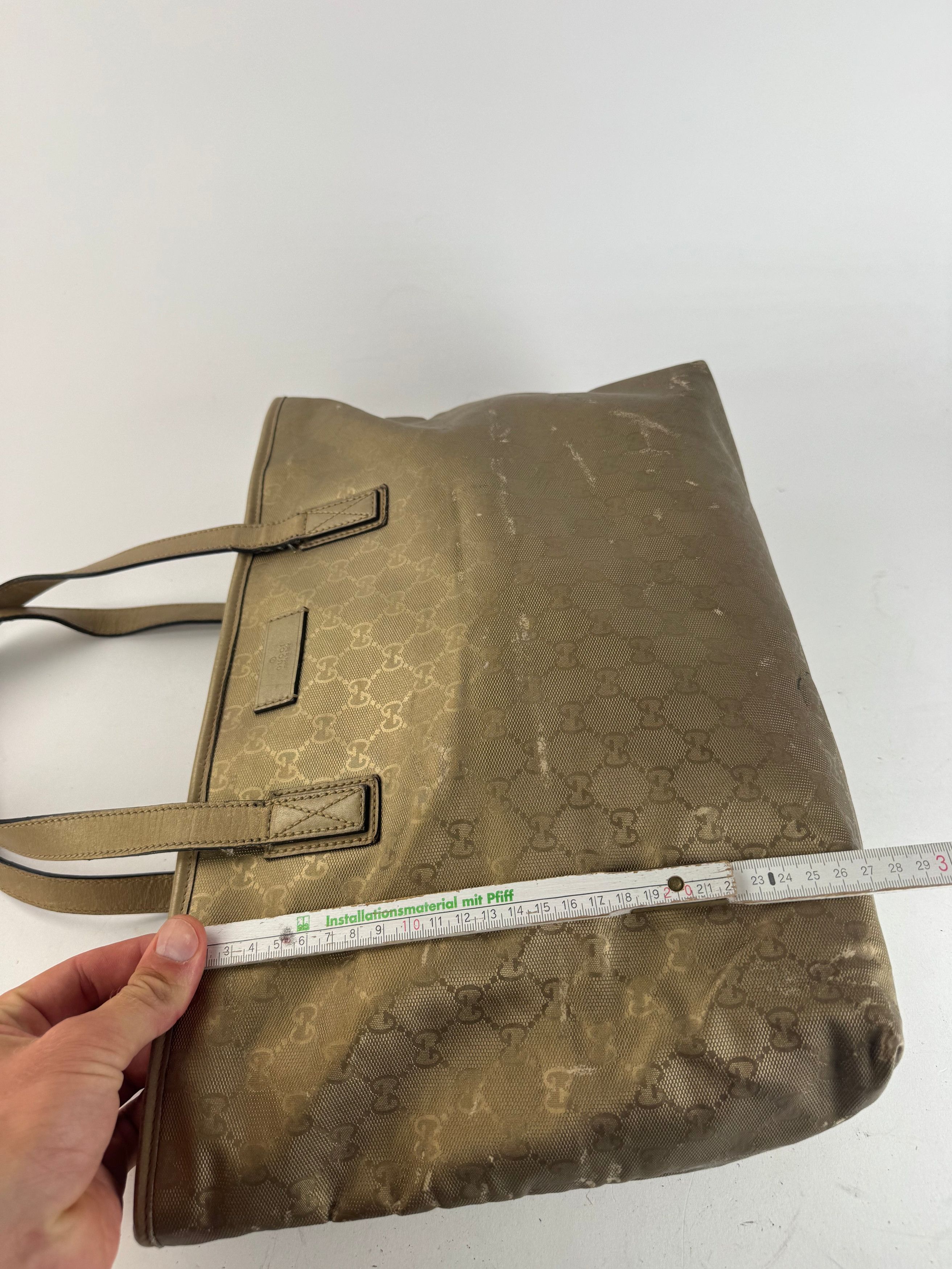 Gucci Vintage Monogram Bag Gold Size ONE SIZE - 14 Thumbnail