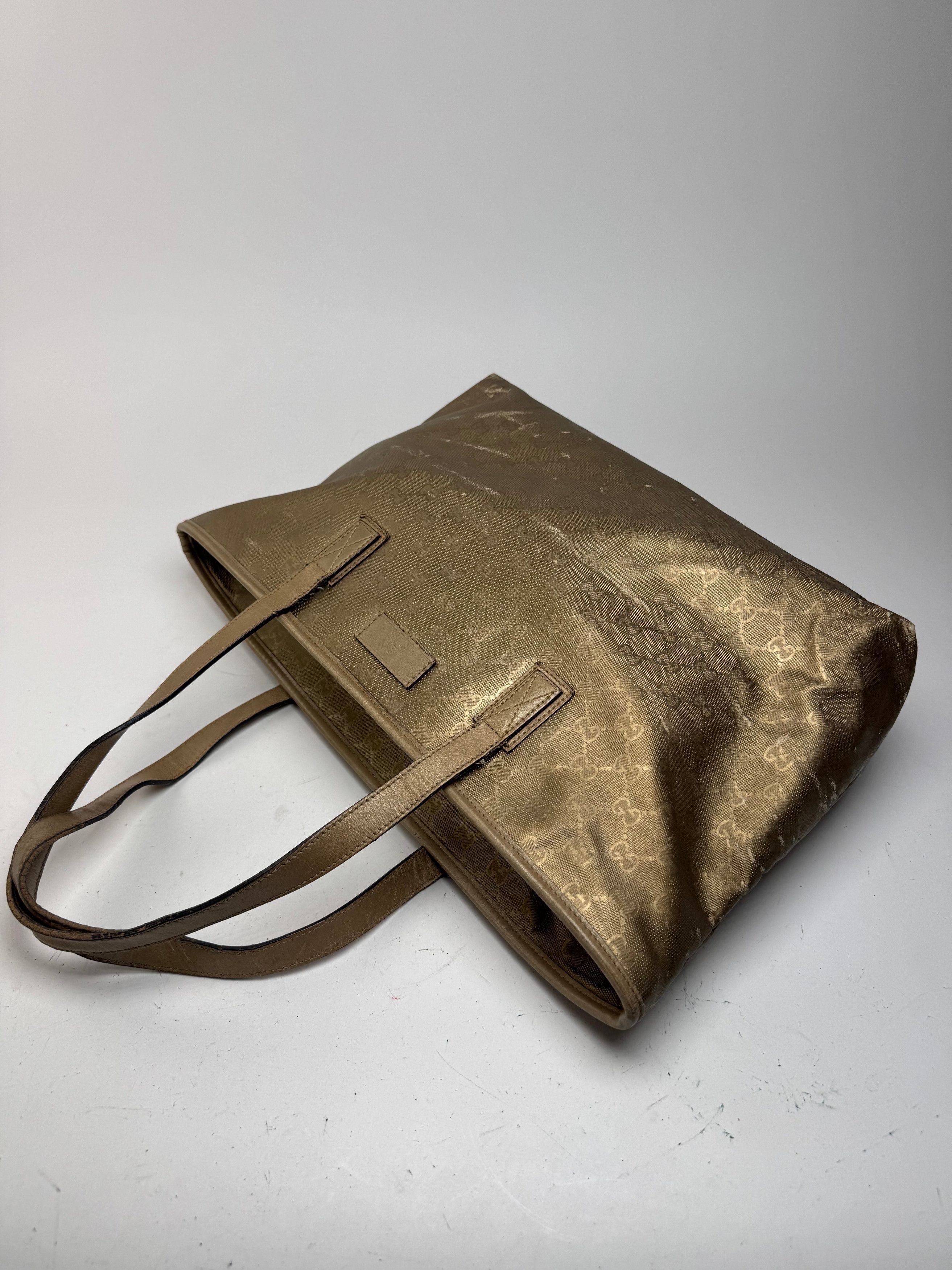 Gucci Vintage Monogram Bag Gold Size ONE SIZE - 12 Thumbnail
