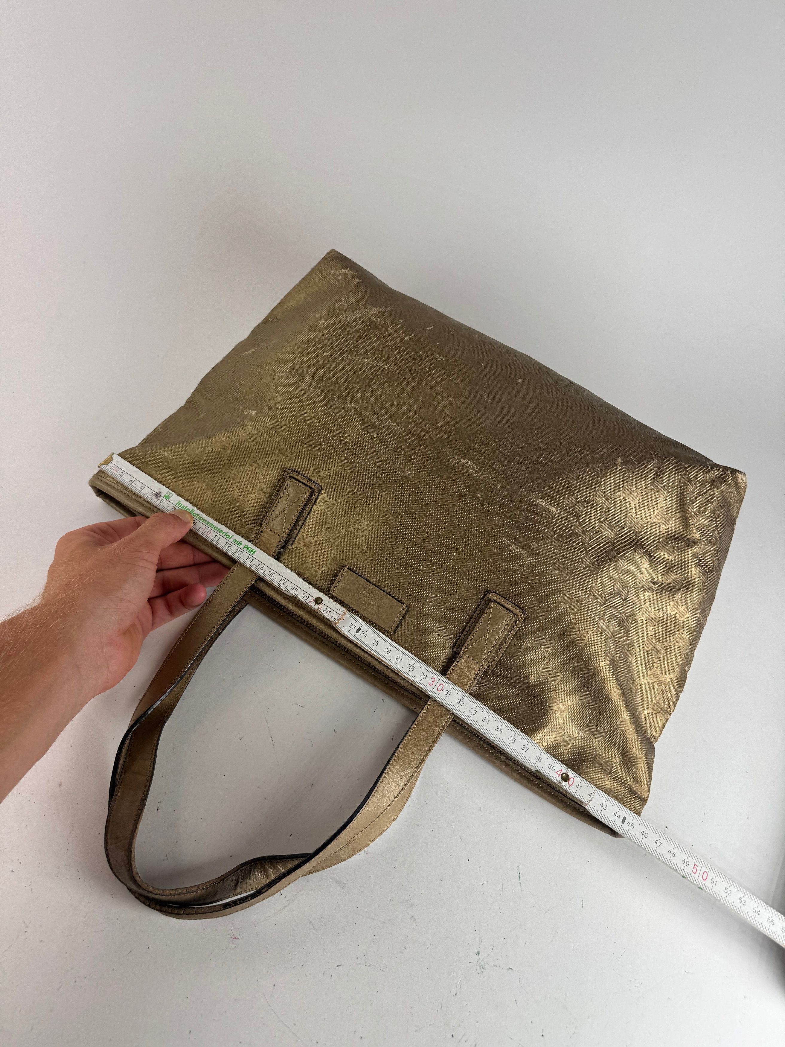Gucci Vintage Monogram Bag Gold Size ONE SIZE - 13 Thumbnail