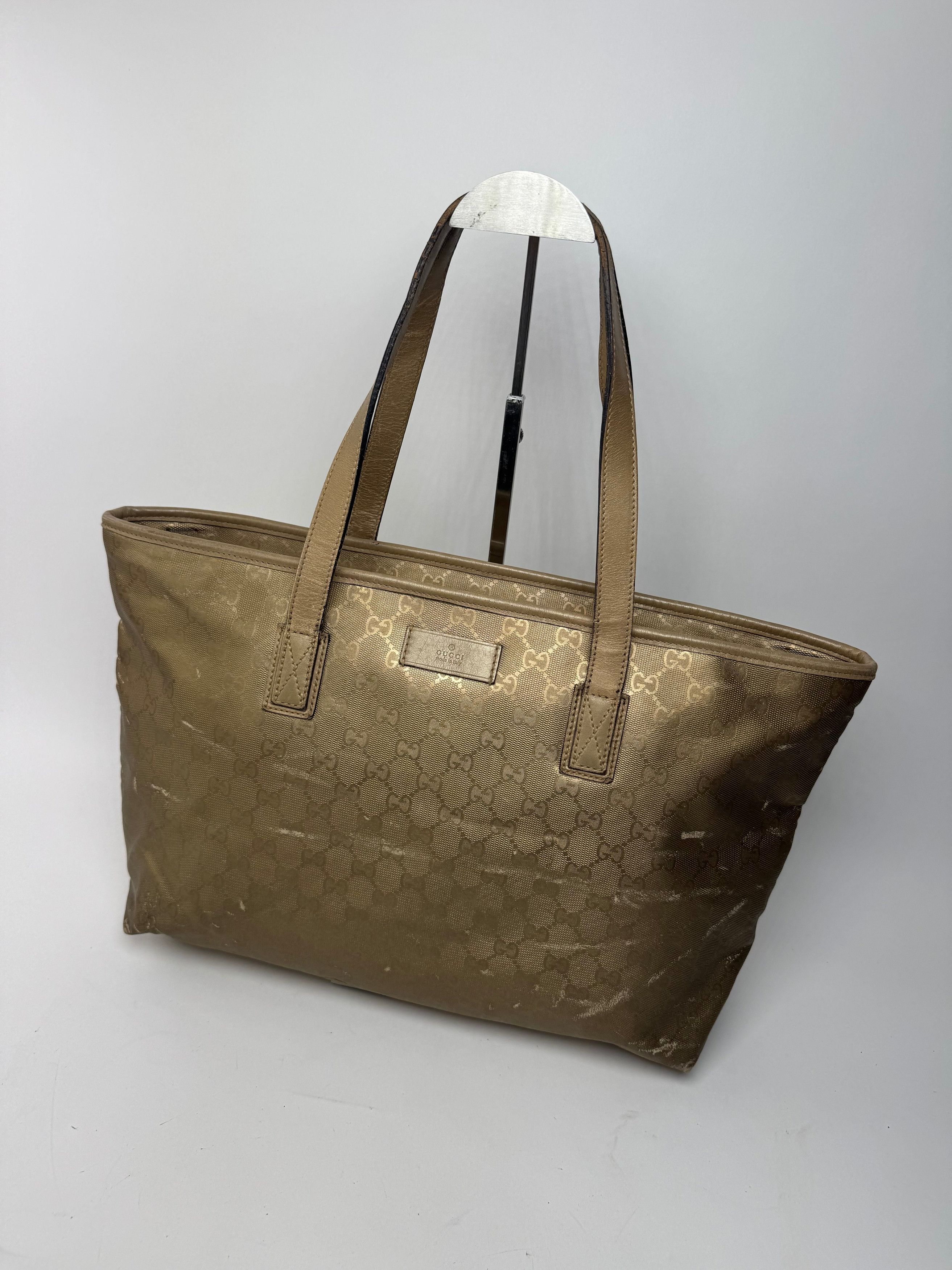 Gucci Vintage Monogram Bag Gold Size ONE SIZE - 15 Thumbnail