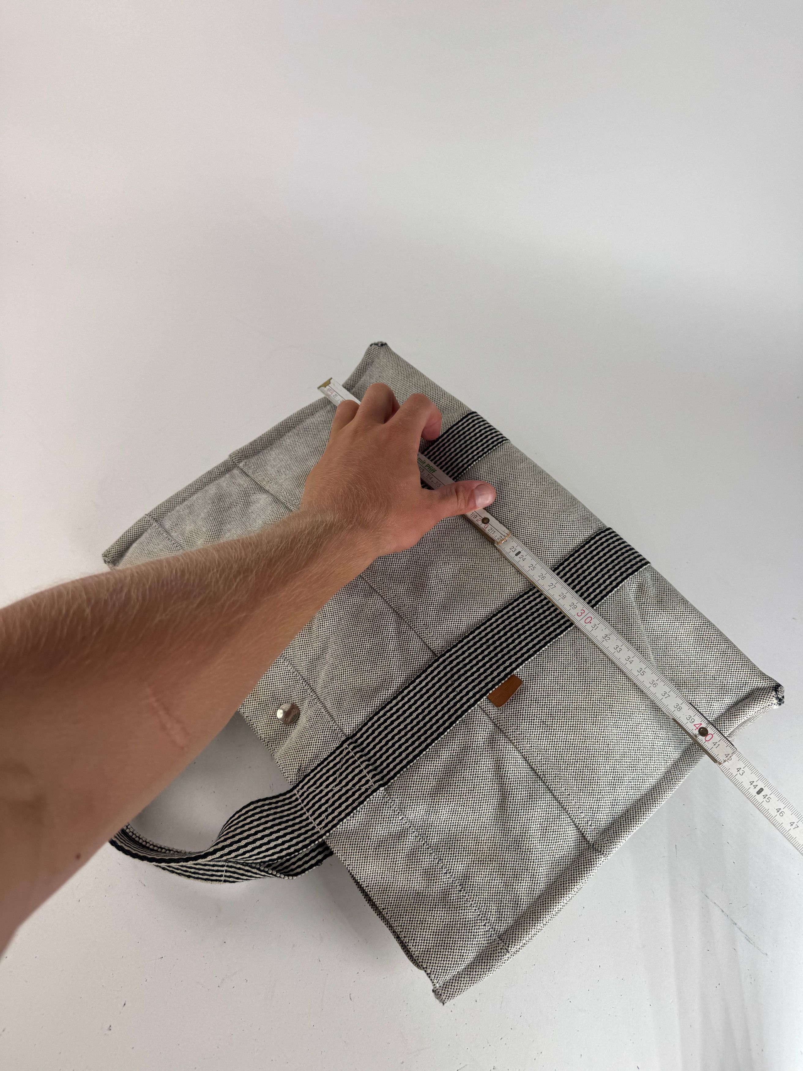 Other Vintage Hermes Tote bag white cotton Size ONE SIZE - 12 Thumbnail