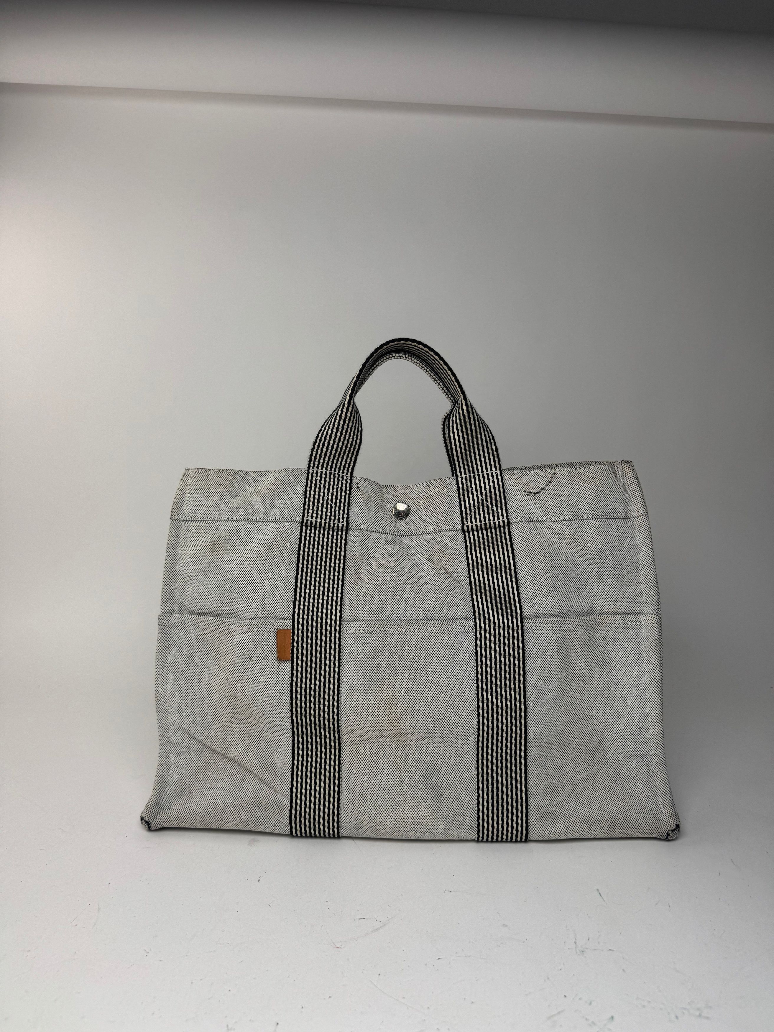 Other Vintage Hermes Tote bag white cotton Size ONE SIZE - 6 Thumbnail