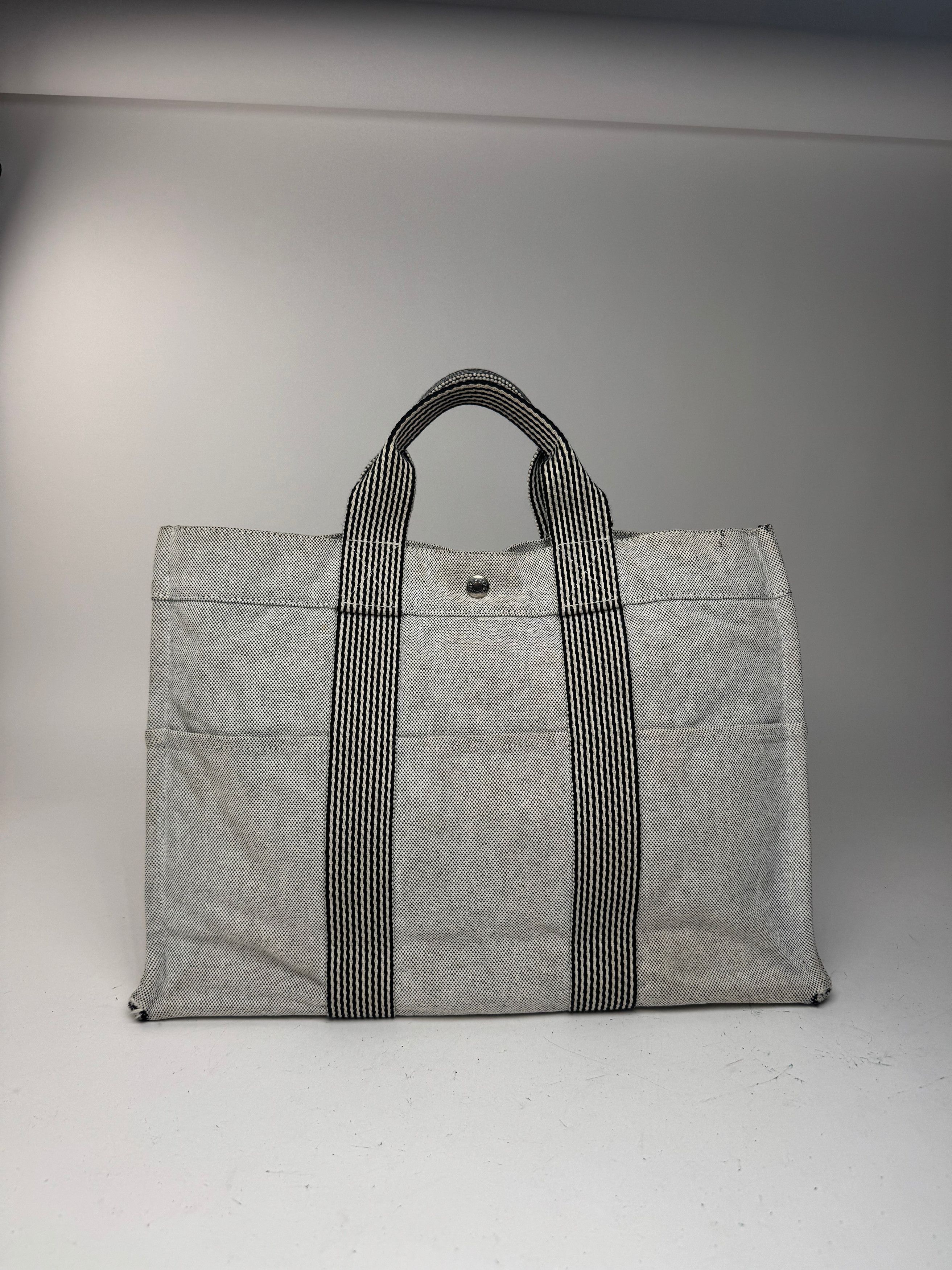 Other Vintage Hermes Tote bag white cotton Size ONE SIZE - 15 Thumbnail