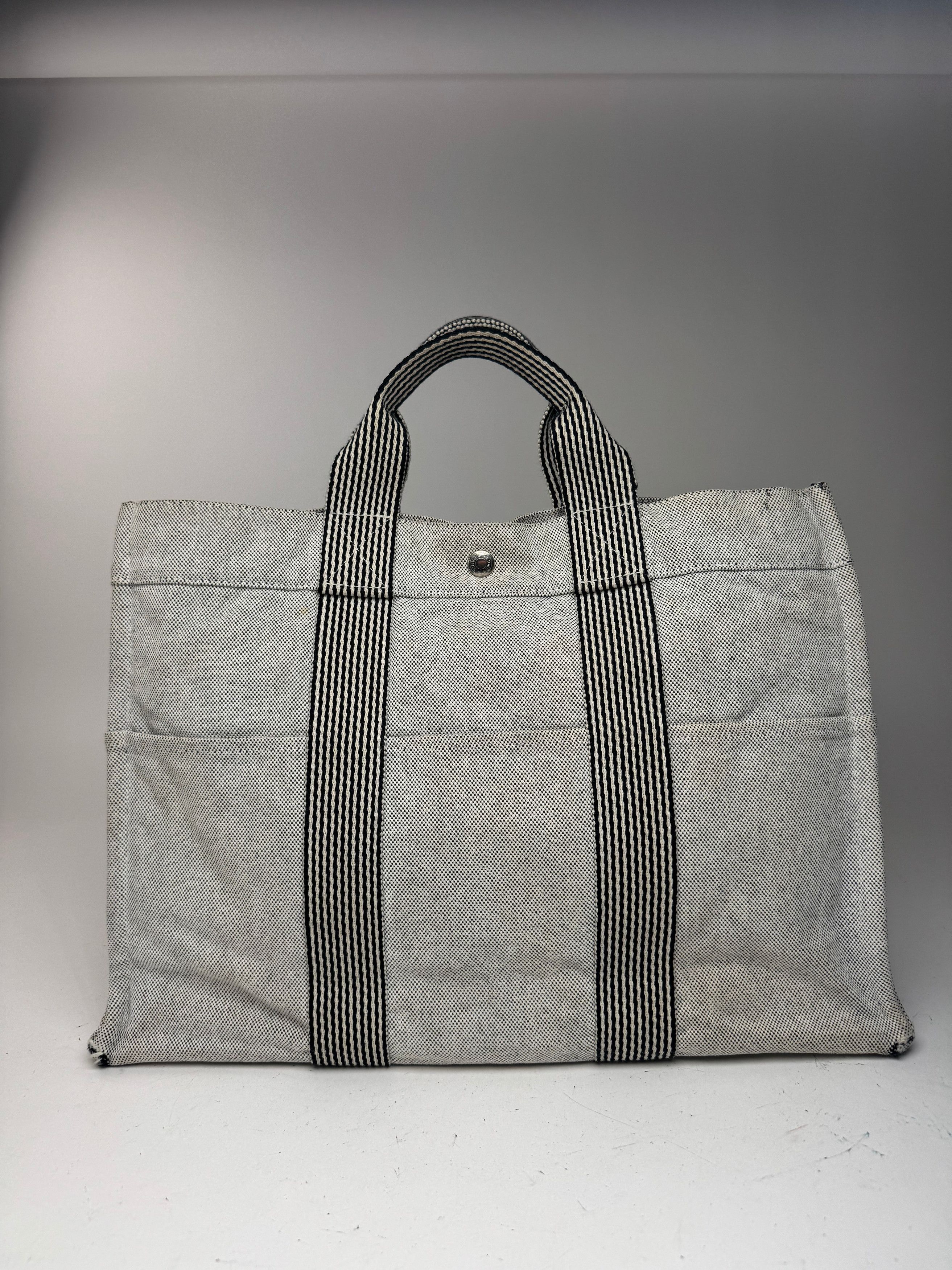 Other Vintage Hermes Tote bag white cotton Size ONE SIZE - 2 Thumbnail