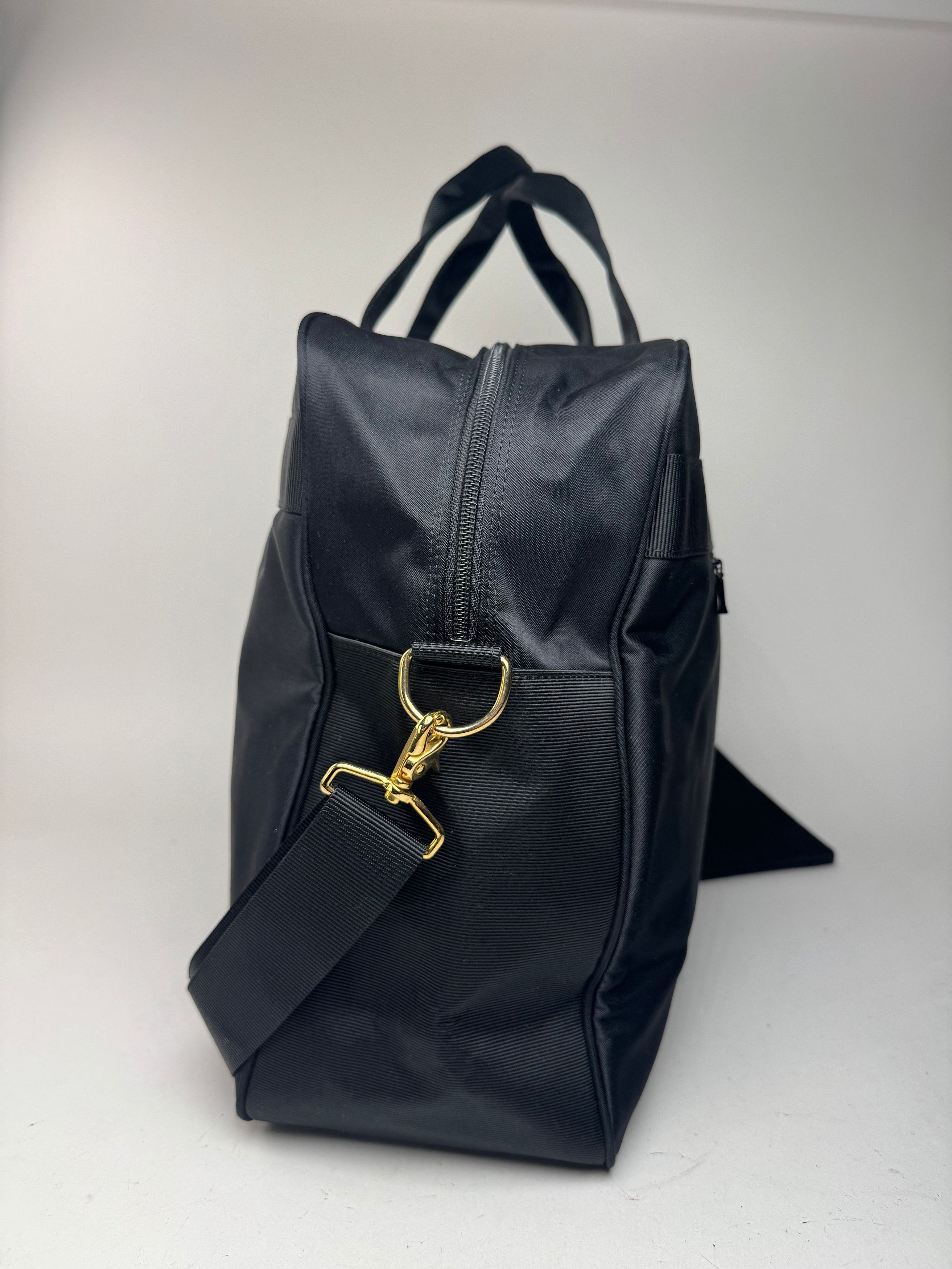 Courreges Vintage Paris 2Way Cotton Duffel bag black Size ONE SIZE - 10 Thumbnail