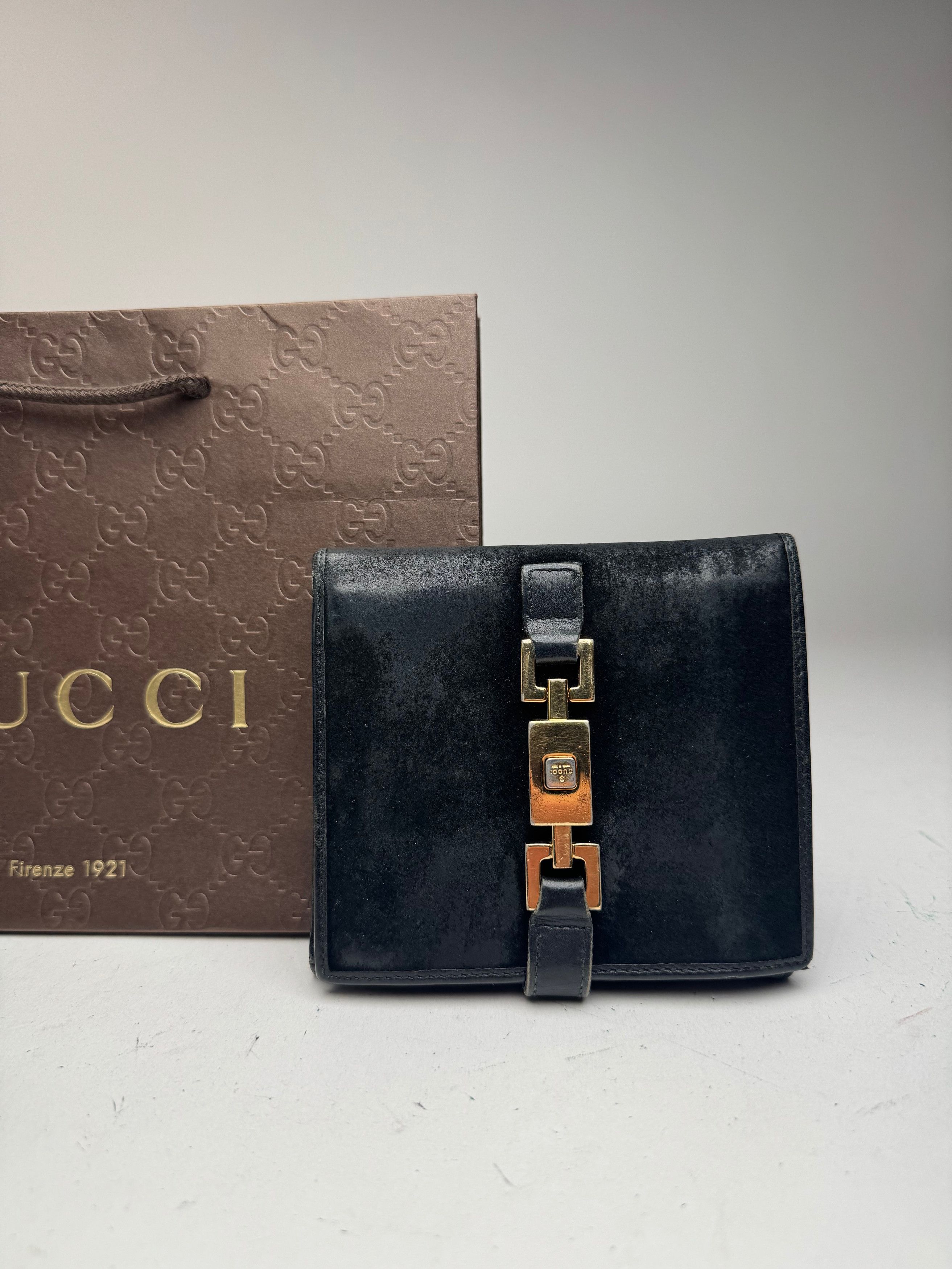 Gucci Vintage Jackie leather wallet black Size ONE SIZE - 3 Thumbnail