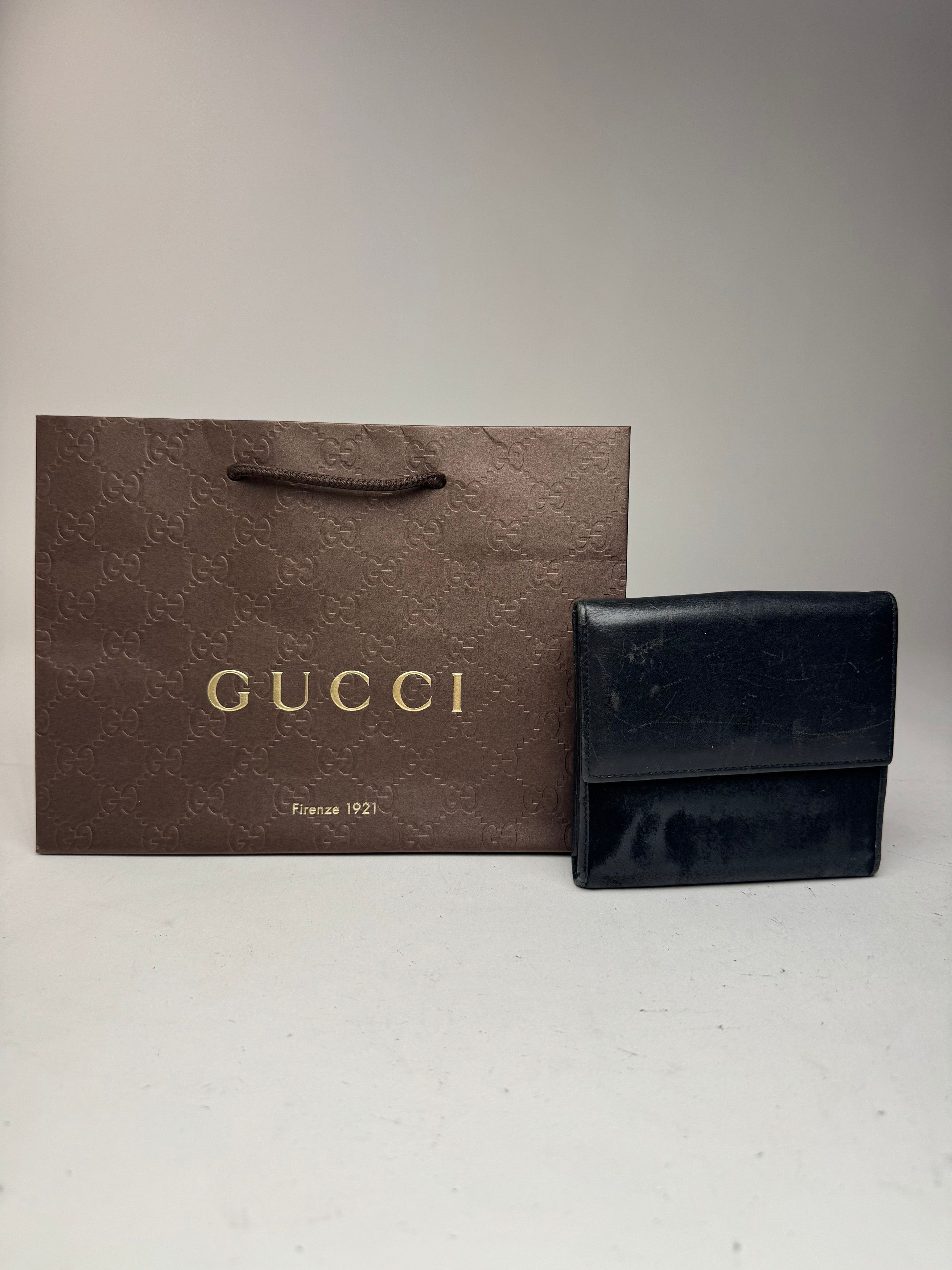 Gucci Vintage Jackie leather wallet black Size ONE SIZE - 2 Thumbnail