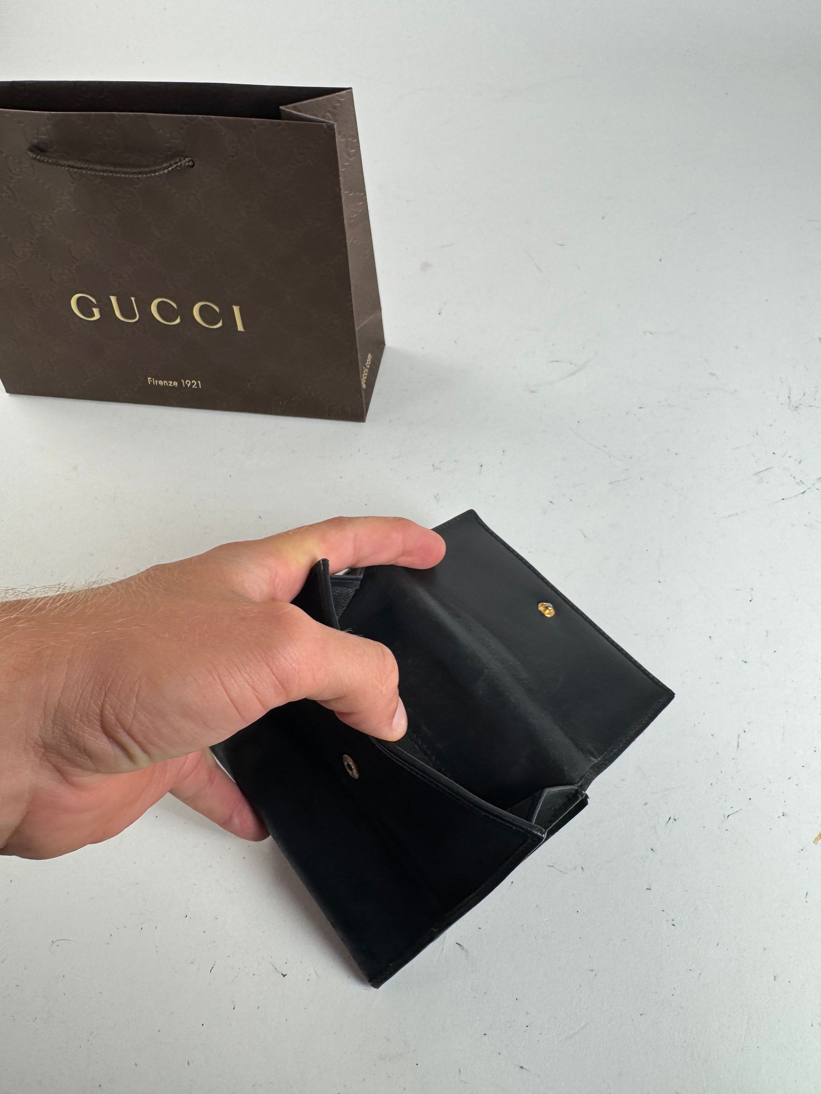Gucci Vintage Jackie leather wallet black Size ONE SIZE - 9 Thumbnail