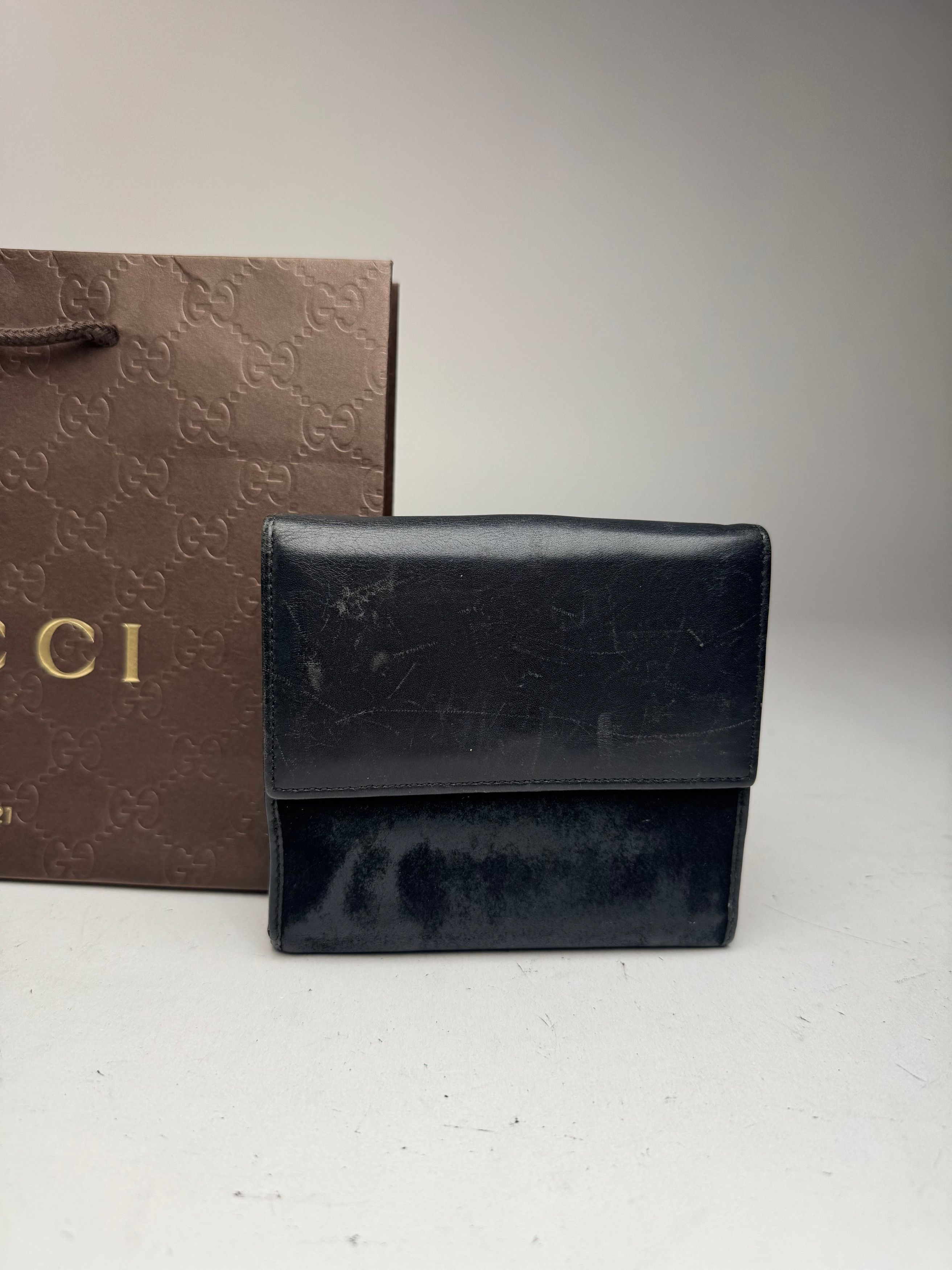 Gucci Vintage Jackie leather wallet black Size ONE SIZE - 4 Thumbnail