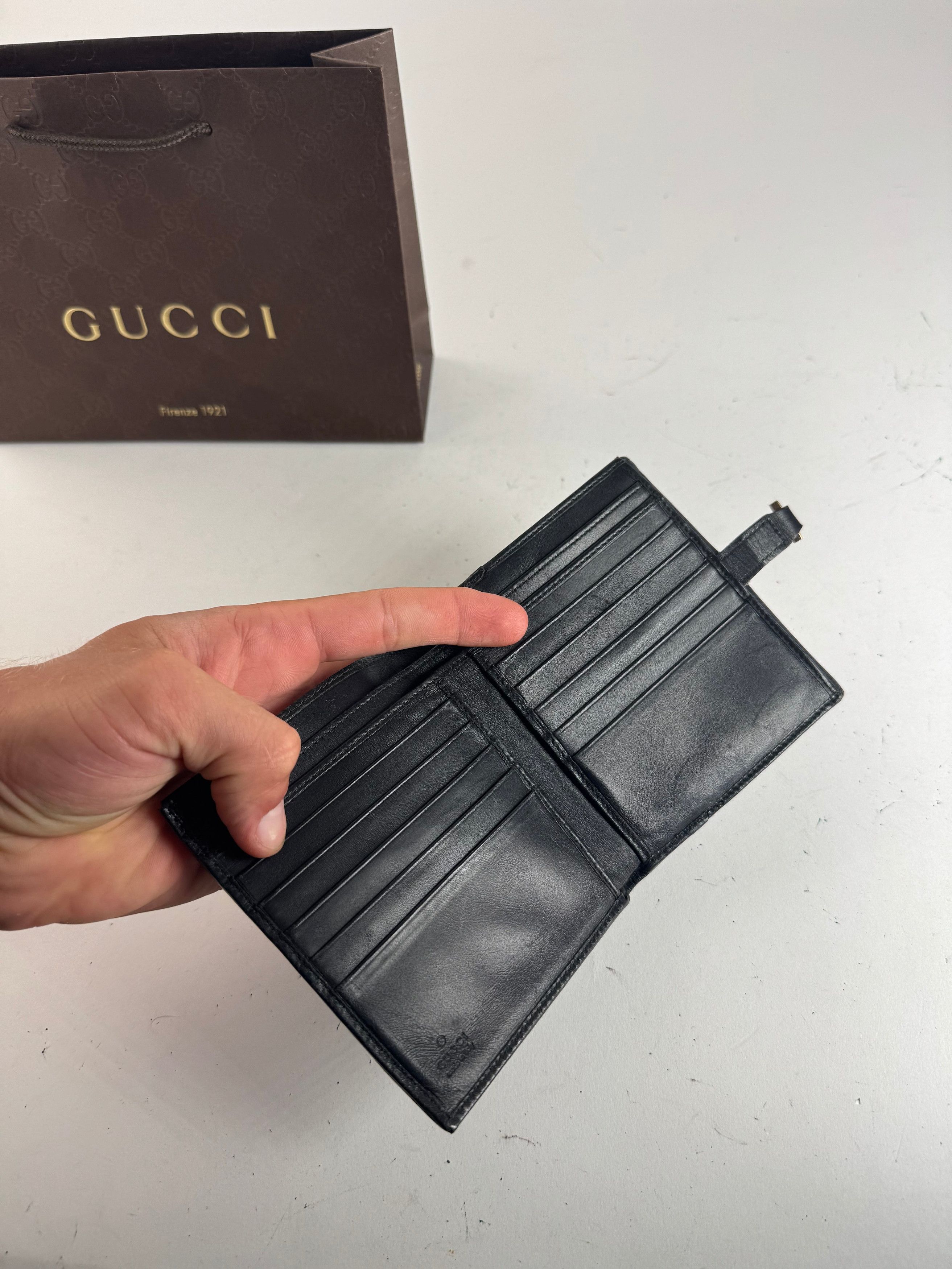 Gucci Vintage Jackie leather wallet black Size ONE SIZE - 5 Thumbnail