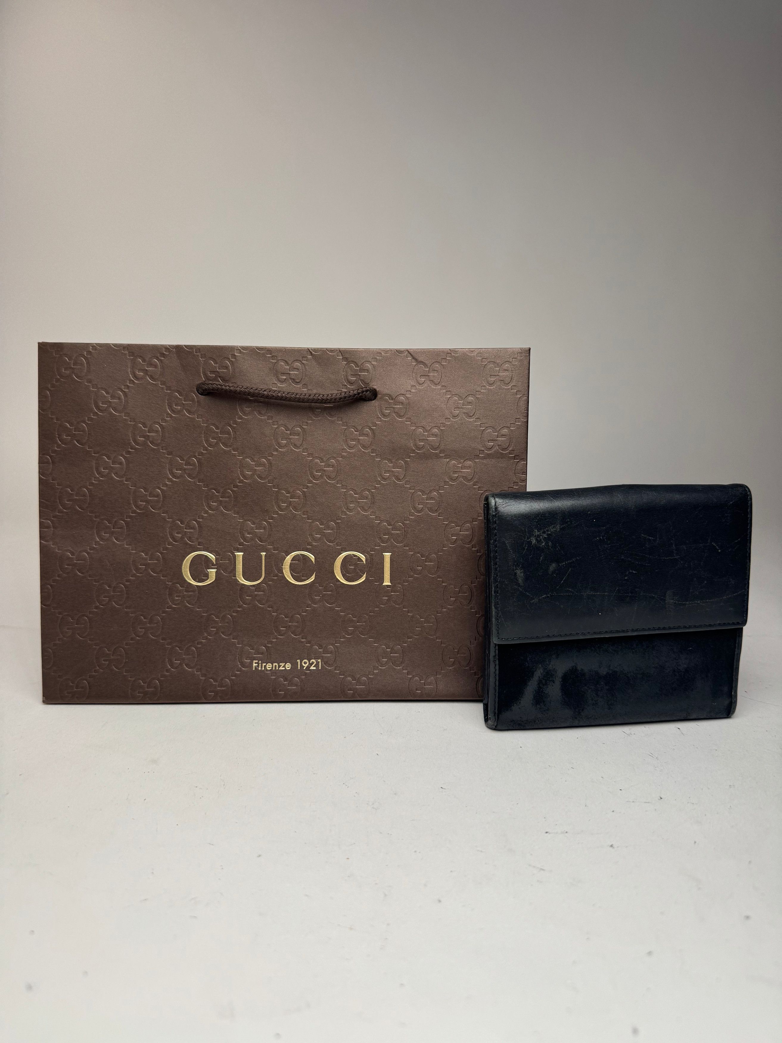 Gucci Vintage Jackie leather wallet black Size ONE SIZE - 13 Thumbnail