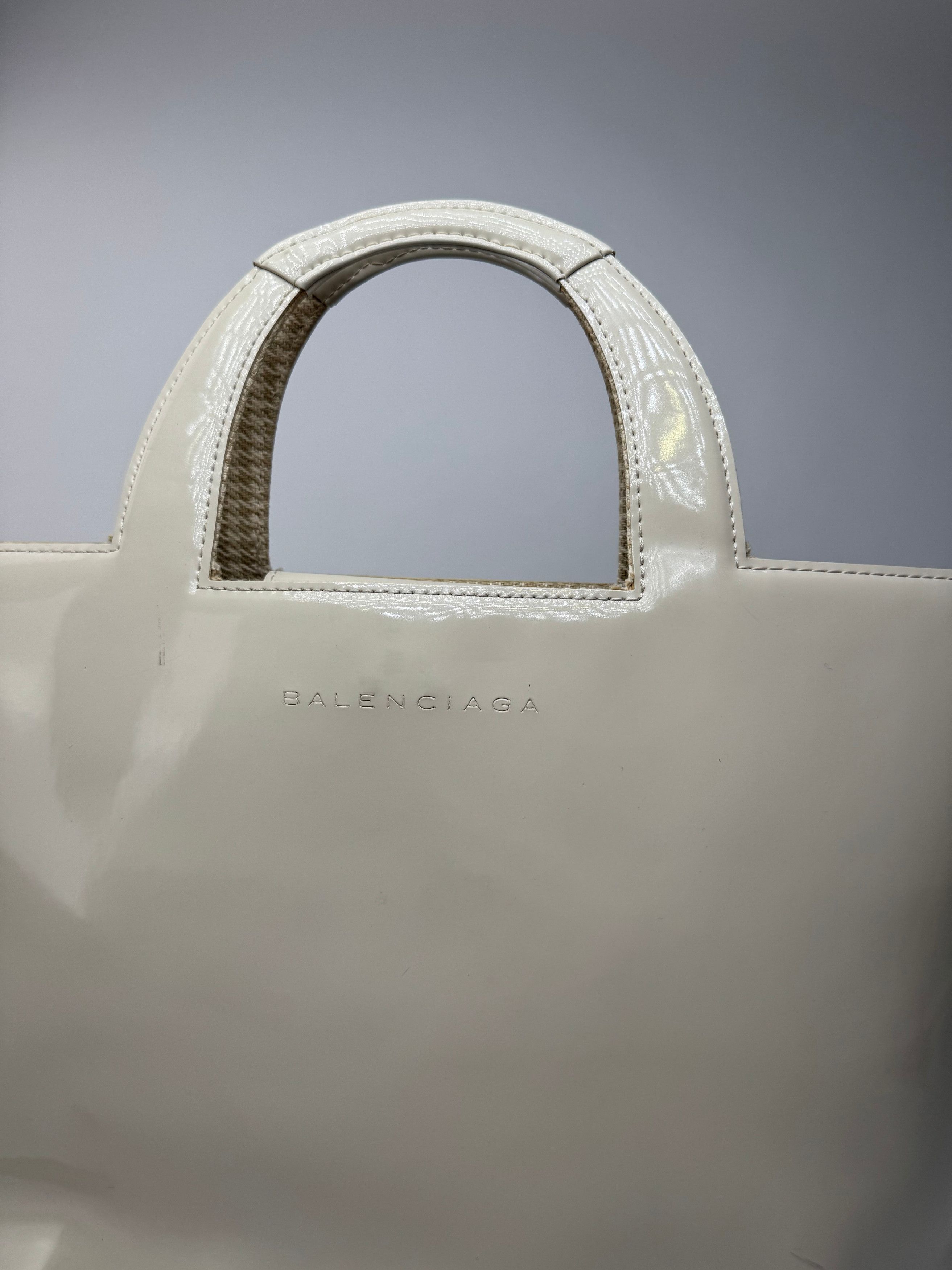 Balenciaga Vintage Patent Leather Bag white Size ONE SIZE - 6 Thumbnail